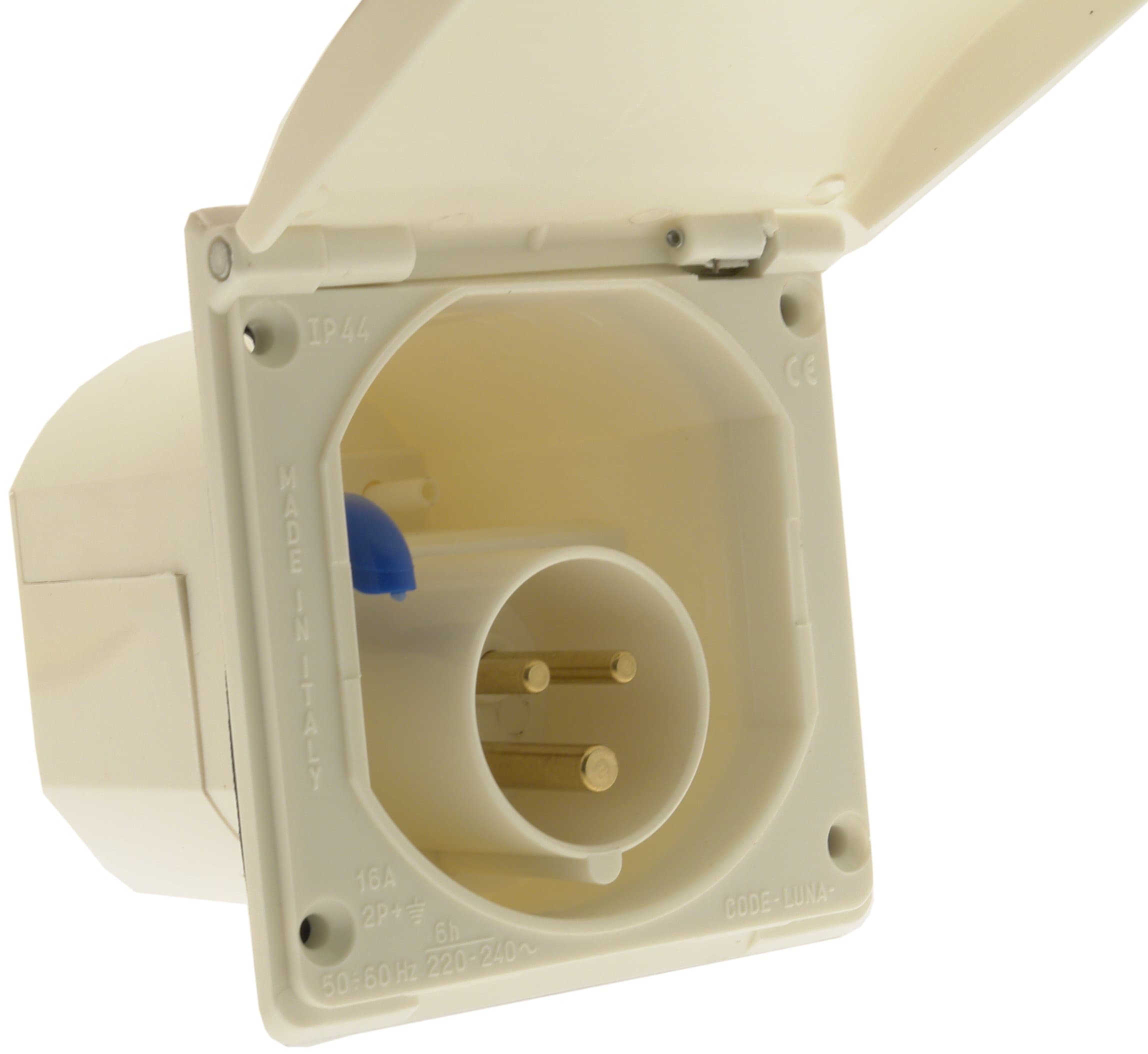 W4 20013 Flush Mains Inlet, White