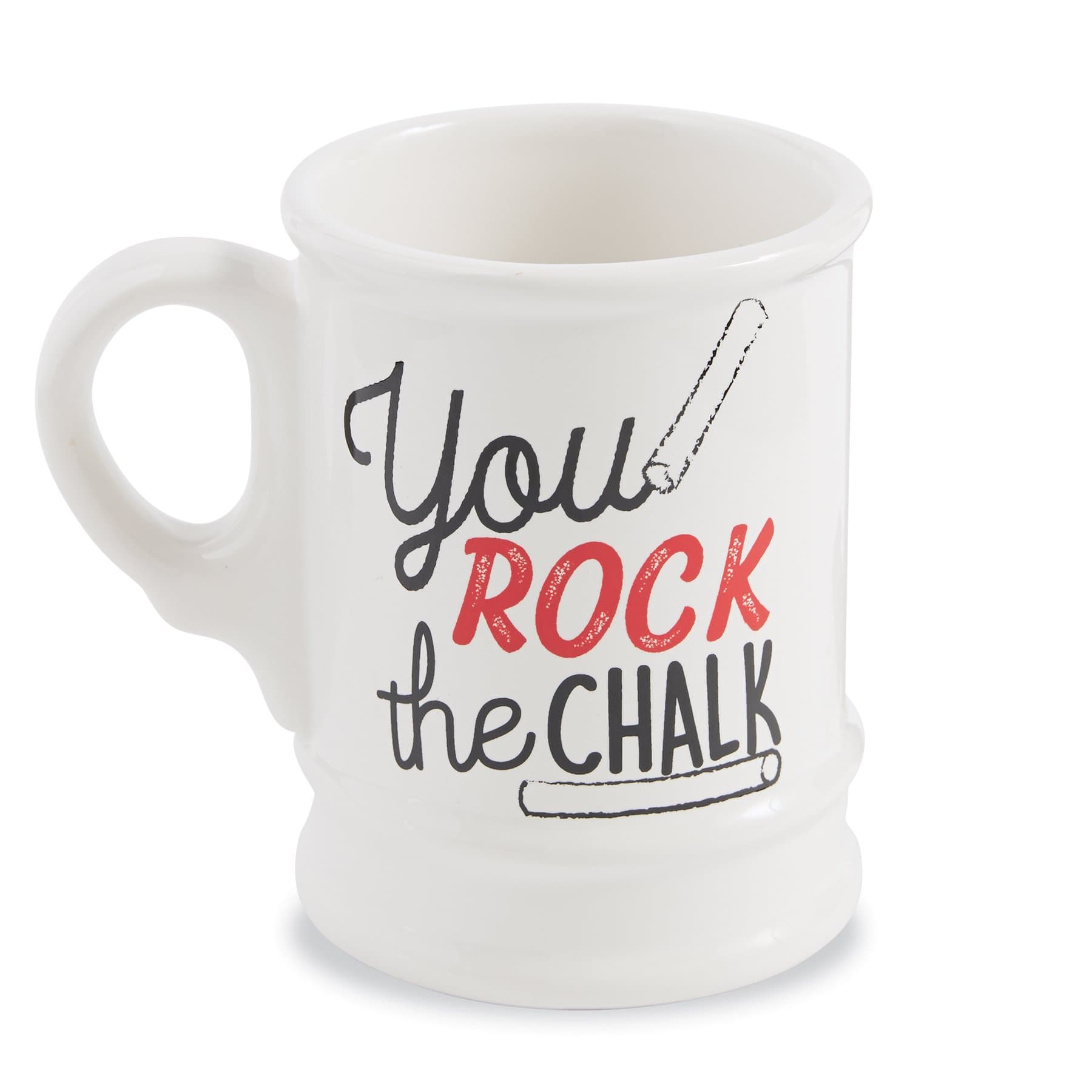 Mud Pie 4355058R Teacher Gift Mug You Rock, Earthenware