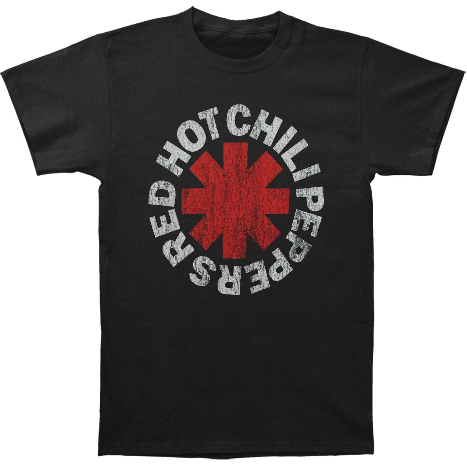 Bravado Men's Red Hot Chili Peppers"Asterik Logo" T-Shirt