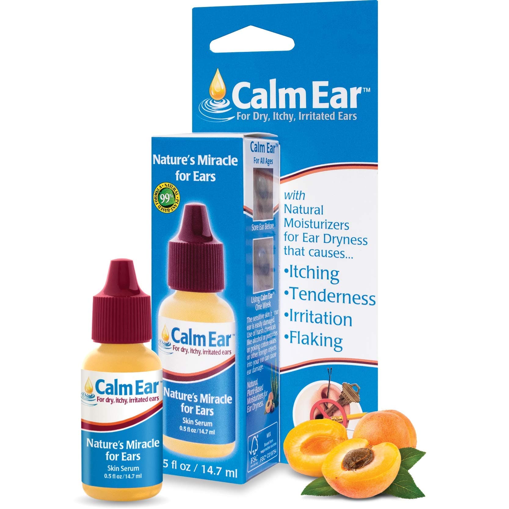 calm ear for itchy, irritated ears 14.7ml