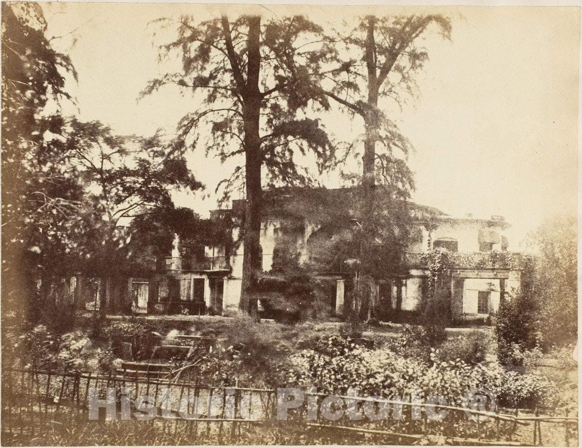 Historic Pictoric Photo Print : Captain R. B. Hill - Our House, Dum Dum : Vintage Wall Décor : 32in x 24in