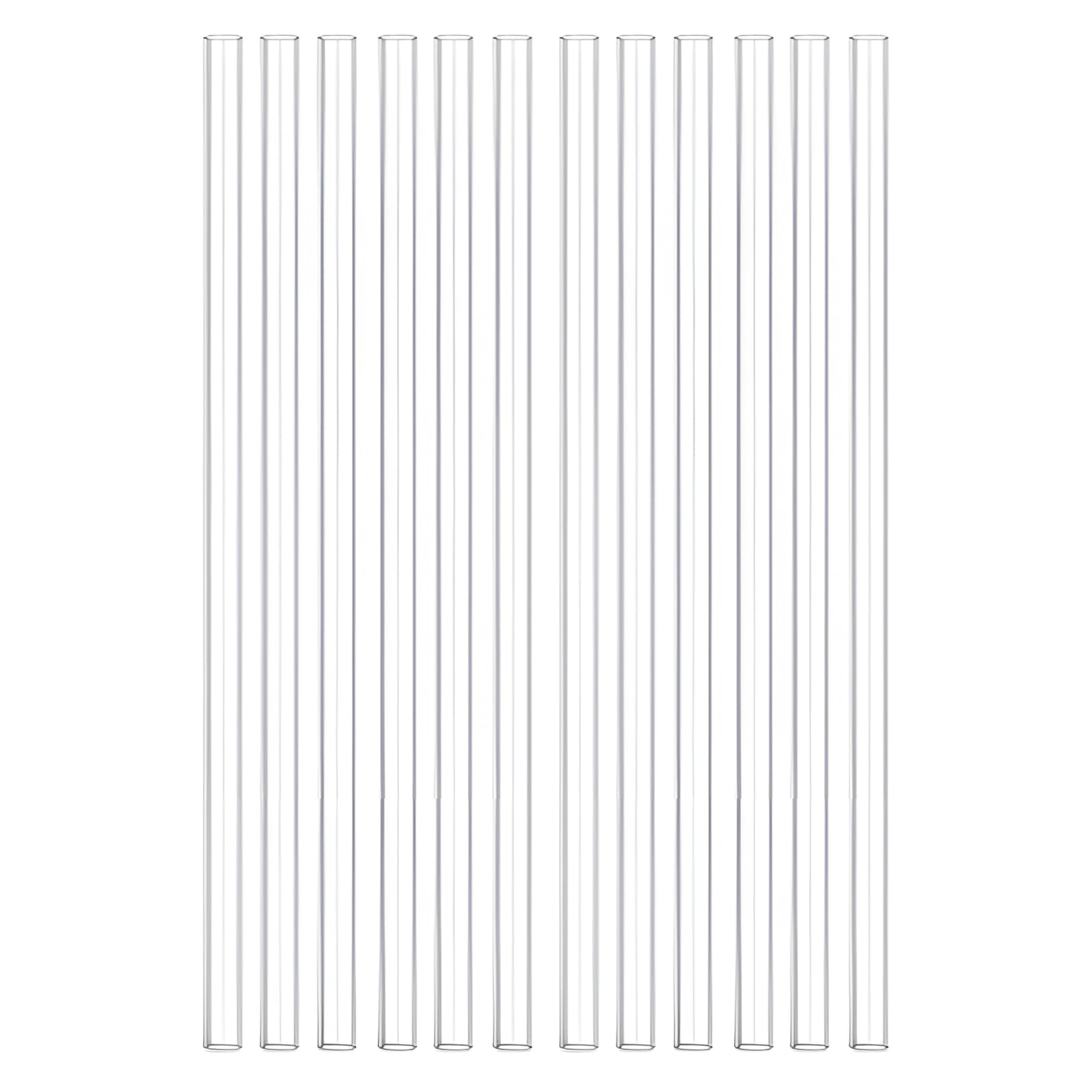 Perfectware Clear Jumbo Plastic Straw, Unwrapped, 10.25" Length, Clear (Pack of 500)