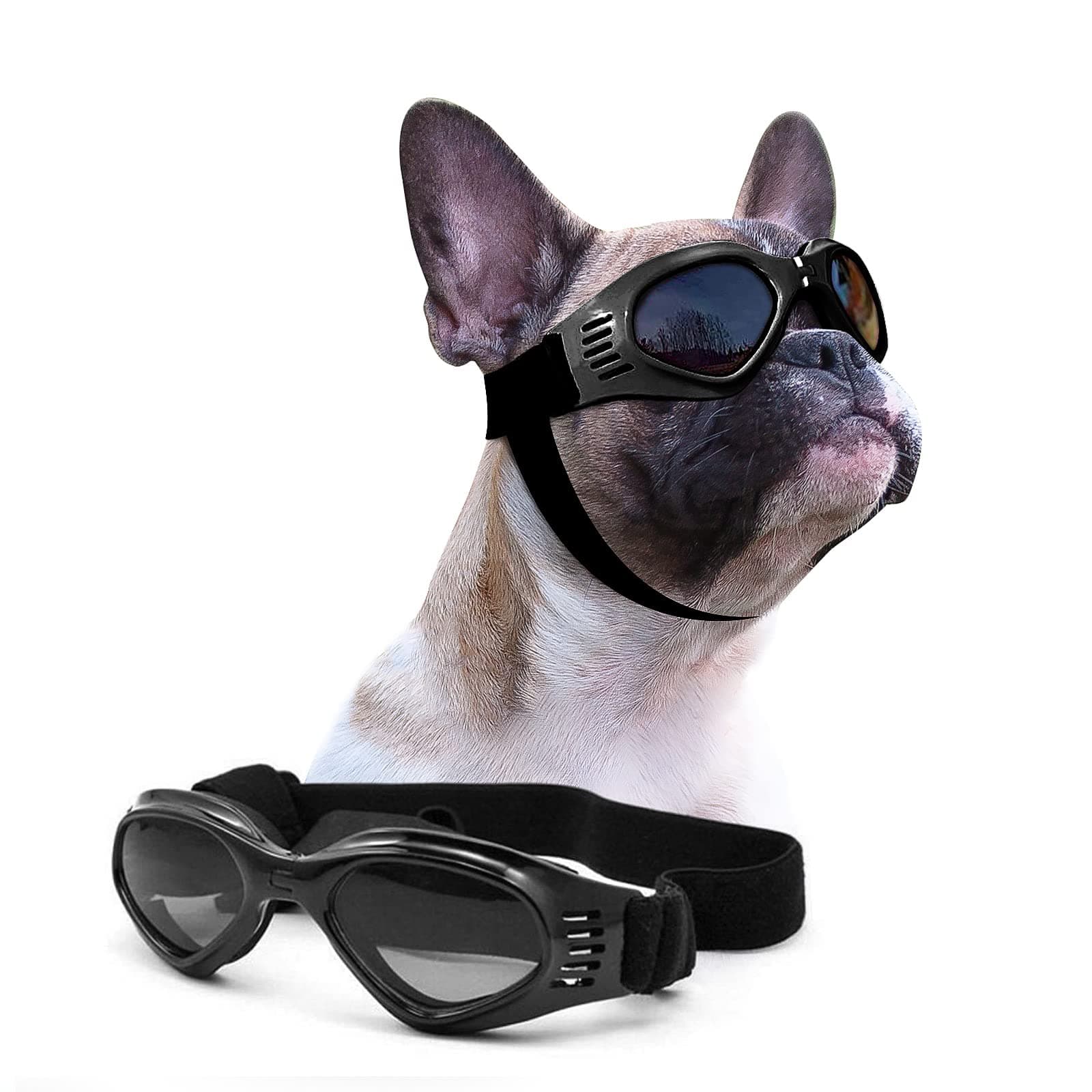 Pet Leso® Dog Goggles Stylish Doggie Puppy Sunglasses Windproof Protection Doggles - Black