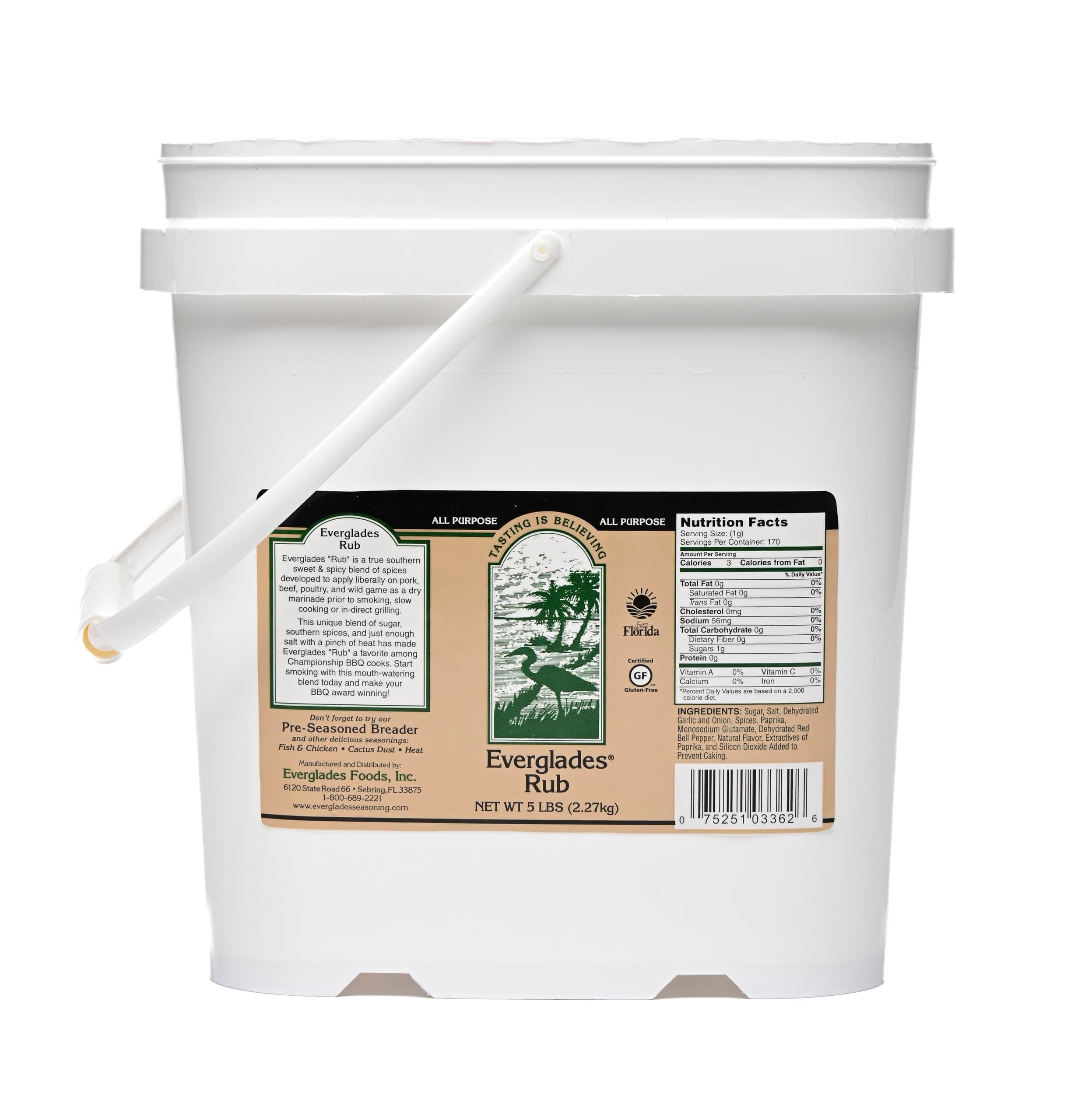 Seasoning All-Purpose Rub – 5LB Bucket | Versatile Southern Spice Blend for Grilling, Cooking & Everyday Flavor