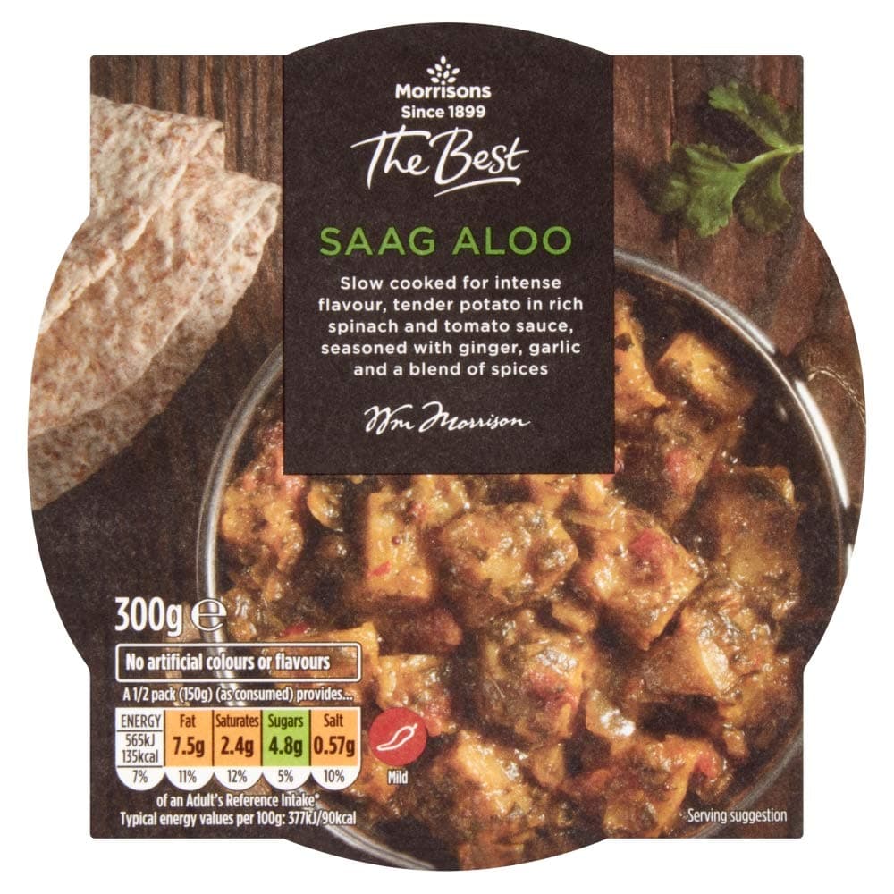 Morrisons Indian Sides Saag Aloo 300 g x 6
