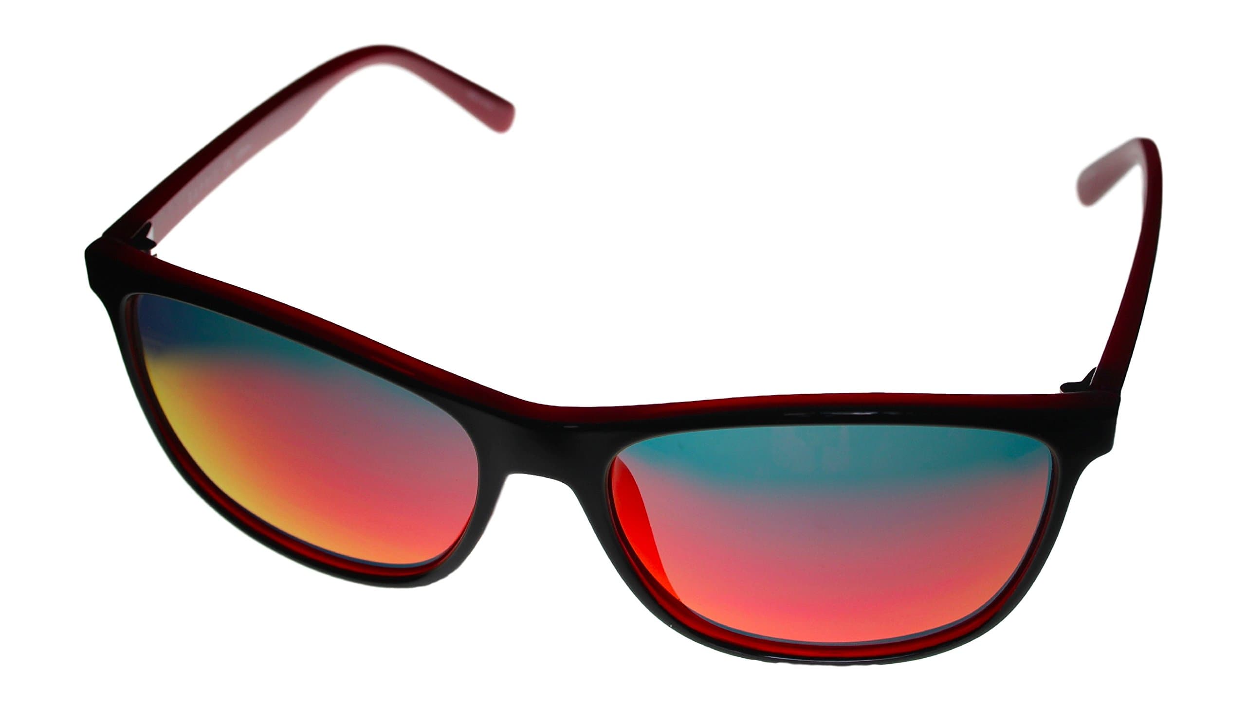 Esprit Women's ET 19448 531 Black Red Square Plastic Sunglass