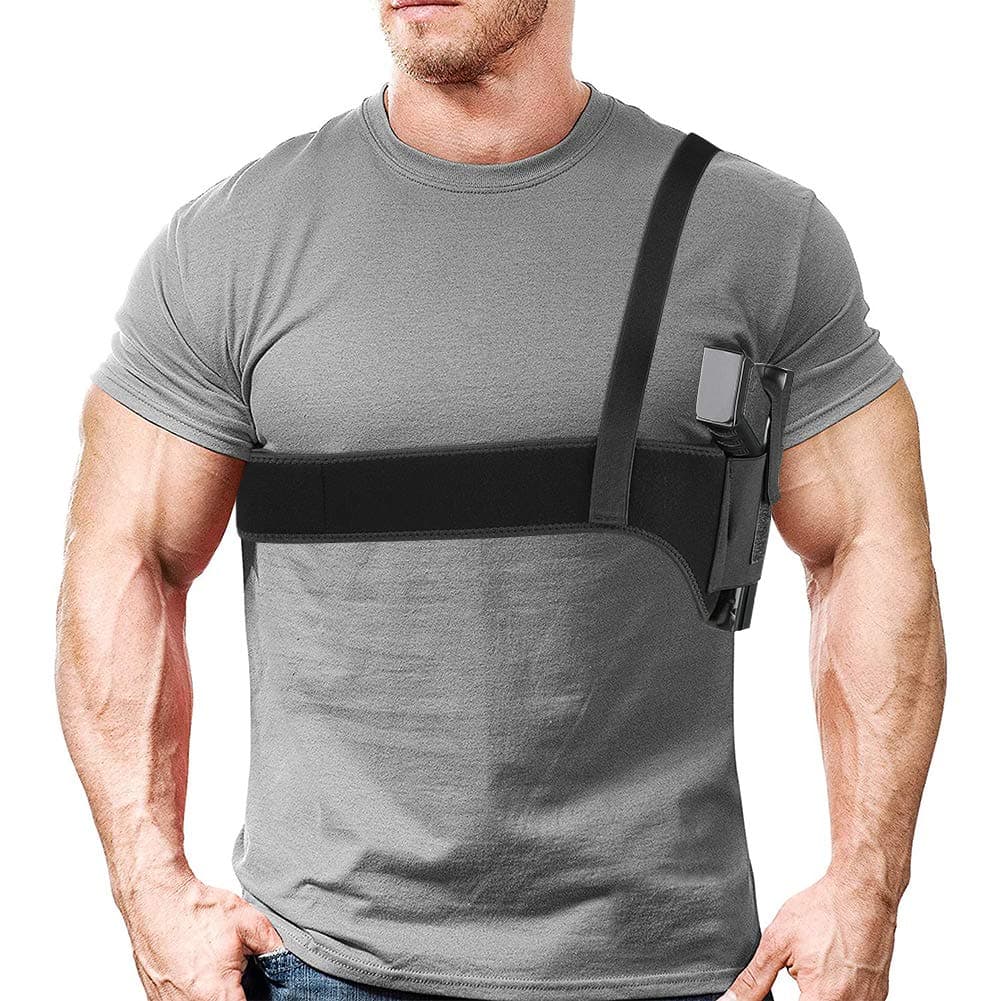 XAegis Shoulder Holster Under Arm Deep Concealment Gun Holster for All Pistols Right and Left Hand Breathable Neoprene