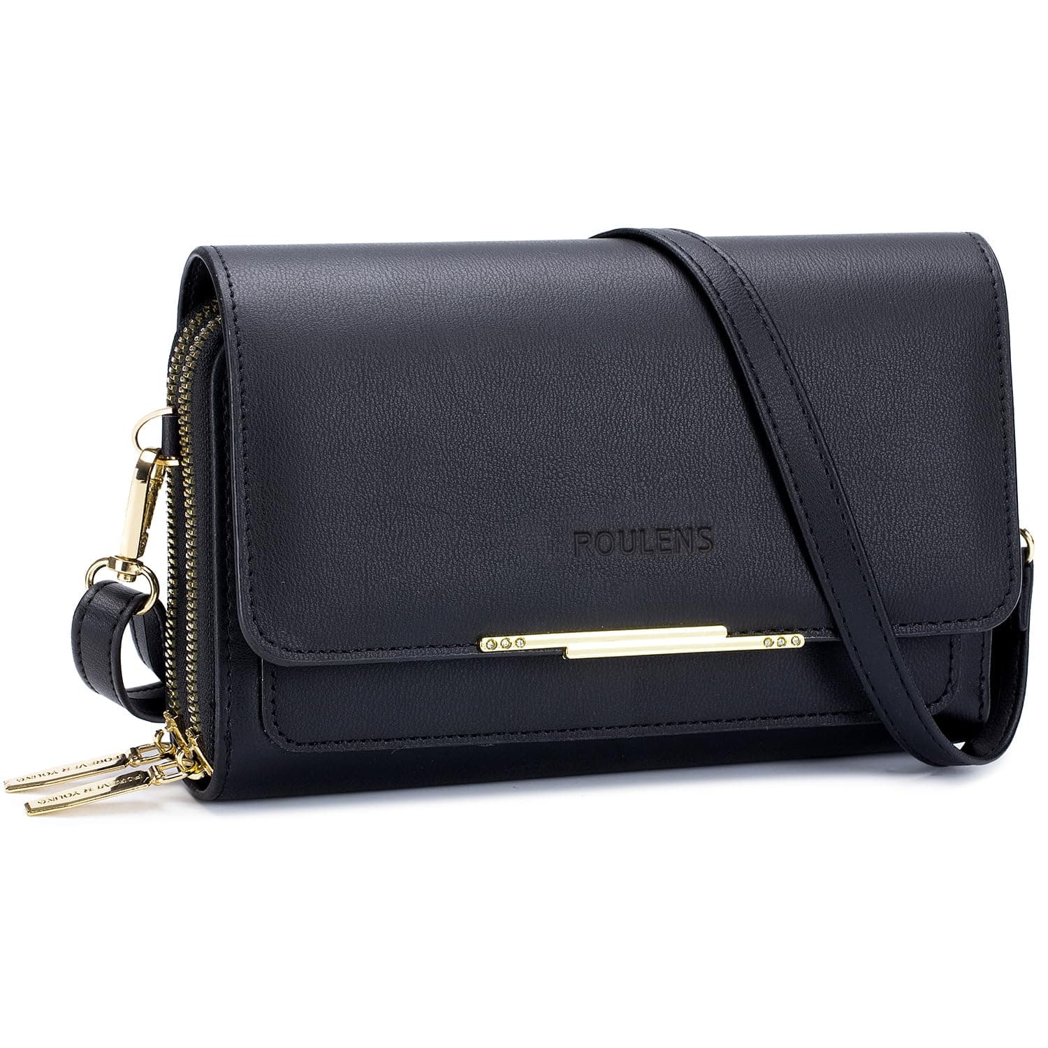 Roulens Small Crossbody Bag for Women,Cell Phone Purse Women's Shoulder Handbags Wallet Purse with Credit Card Slots