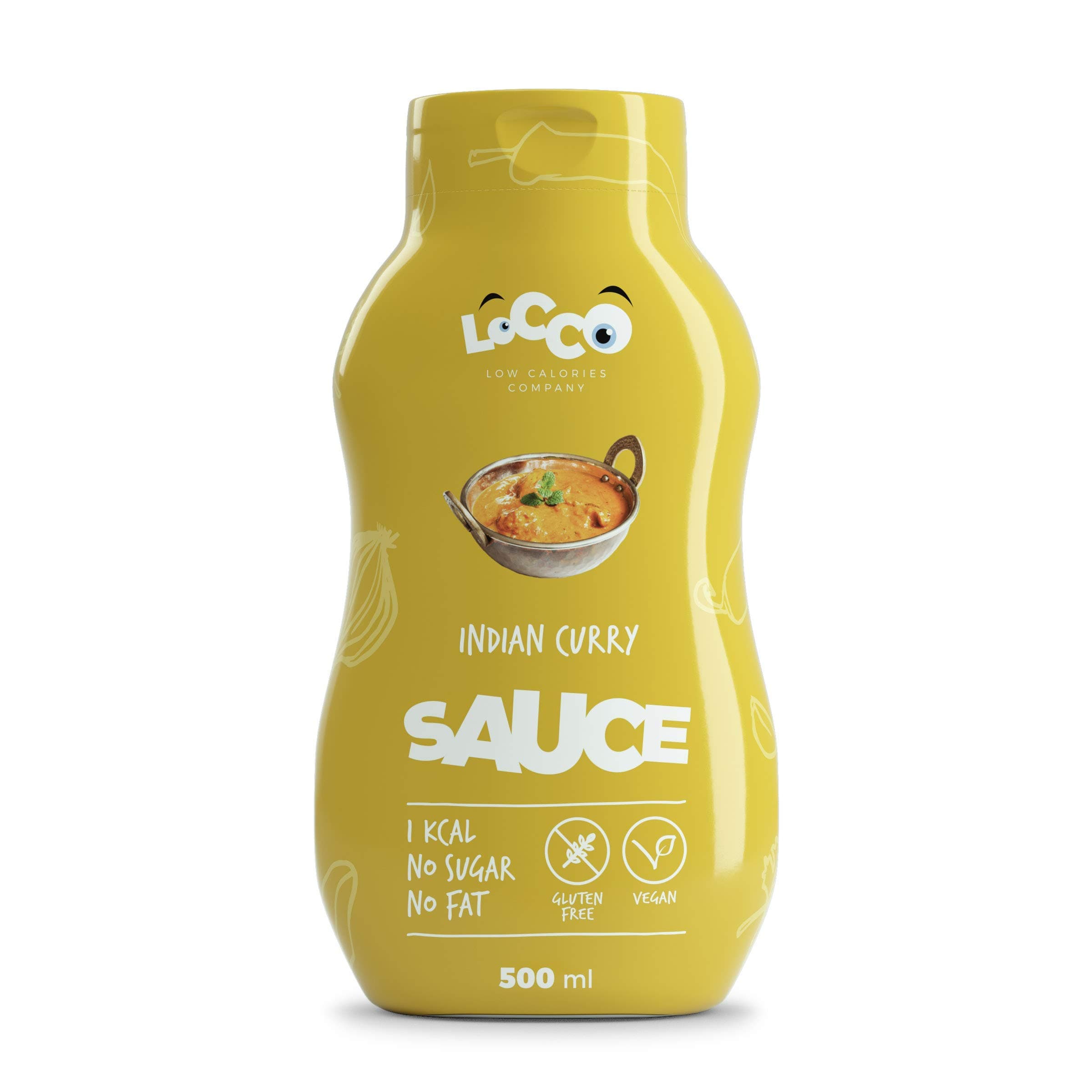 LoCCo Gluten Free Low Calorie Indian Curry Sauce 500ml; Slimming Food for Keto Paleo Dukan Diet