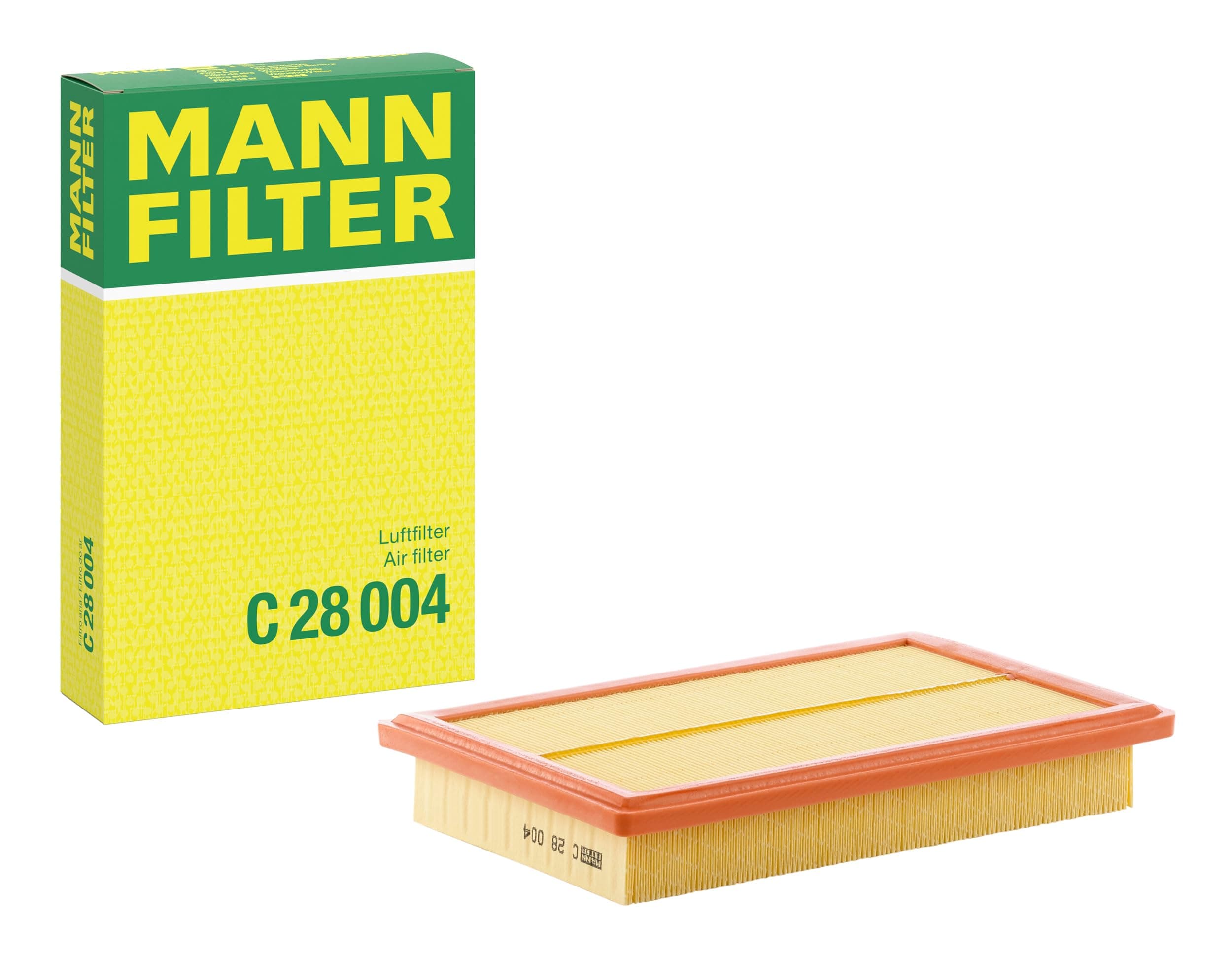 Mann Filter C 28 004 Engine Air Filter Replacement Compatible With Select Mercedes-Benz C300, C350e, E300, E350, GLC300, GLC350e, SLC300 Vehicles