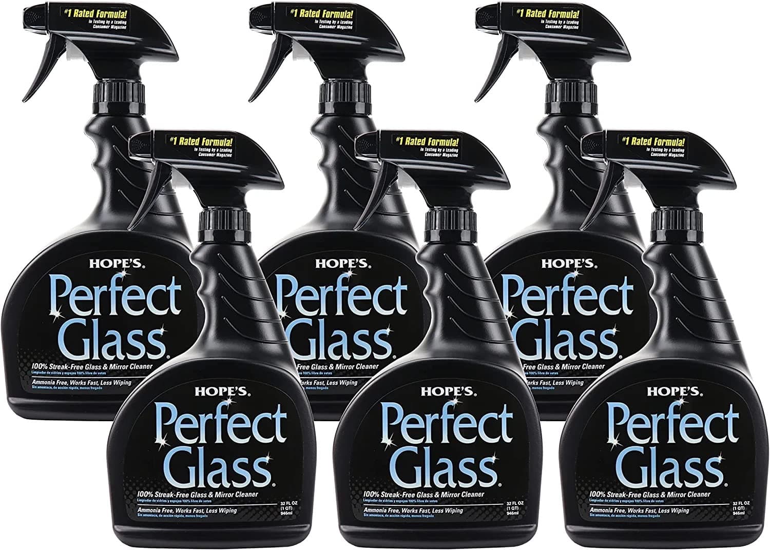 Hope's Perfect Glass Cleaner, 32-Ounce, Case of 6 by HOPE'S