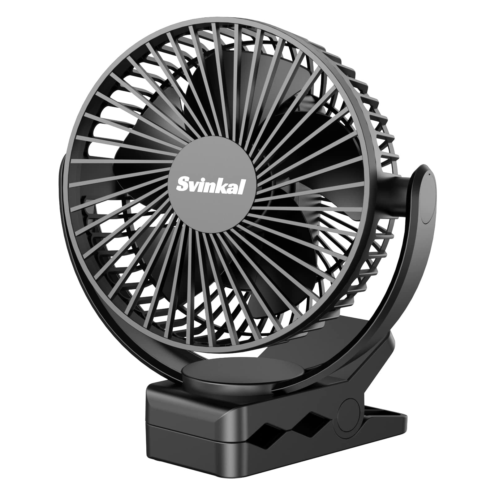 Portable Magnetic USB Clip on Fan - 6 Inch 5000mAh Rechargeable, 3 Speed, 720° Adjustable, Personal Desk Fan for Bedroom, Camping, Golf Cart, Office