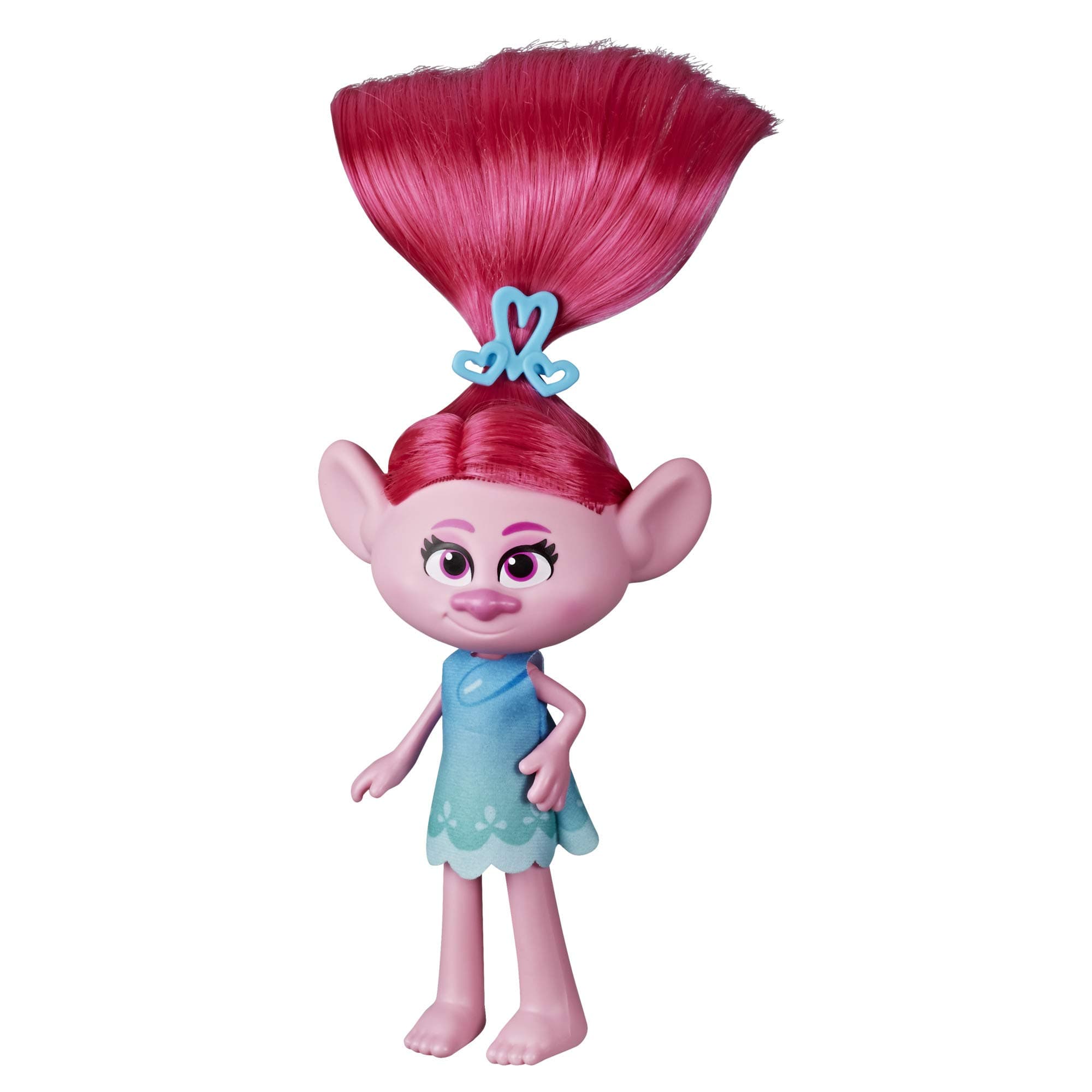 DreamWorks Trolls Stylin' Poppy Fashion Doll with Removable Dress and Hair Accessory, Inspired by Trolls World Tour, Girls 4 Years and Up