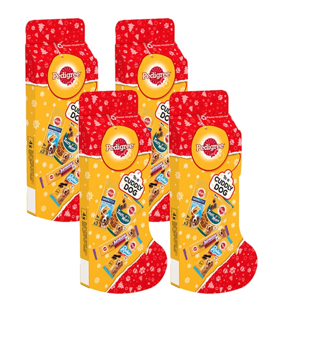 Christmas Stocking Gift Adult Dog Treats Mixed 367g (4 X Stockings)