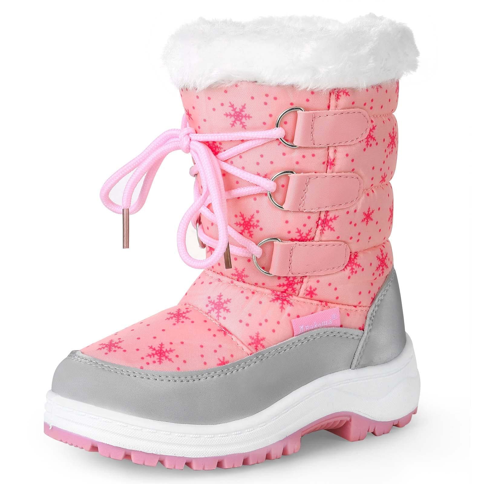 Kids Girls Insulated Fur Winter Warm Snow Boots (Toddler/Little Kid)