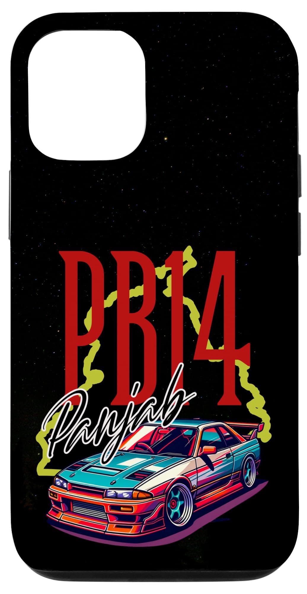 iPhone 13 Pro PB14 Ajnala Punjab theme Showing Punjab map Case