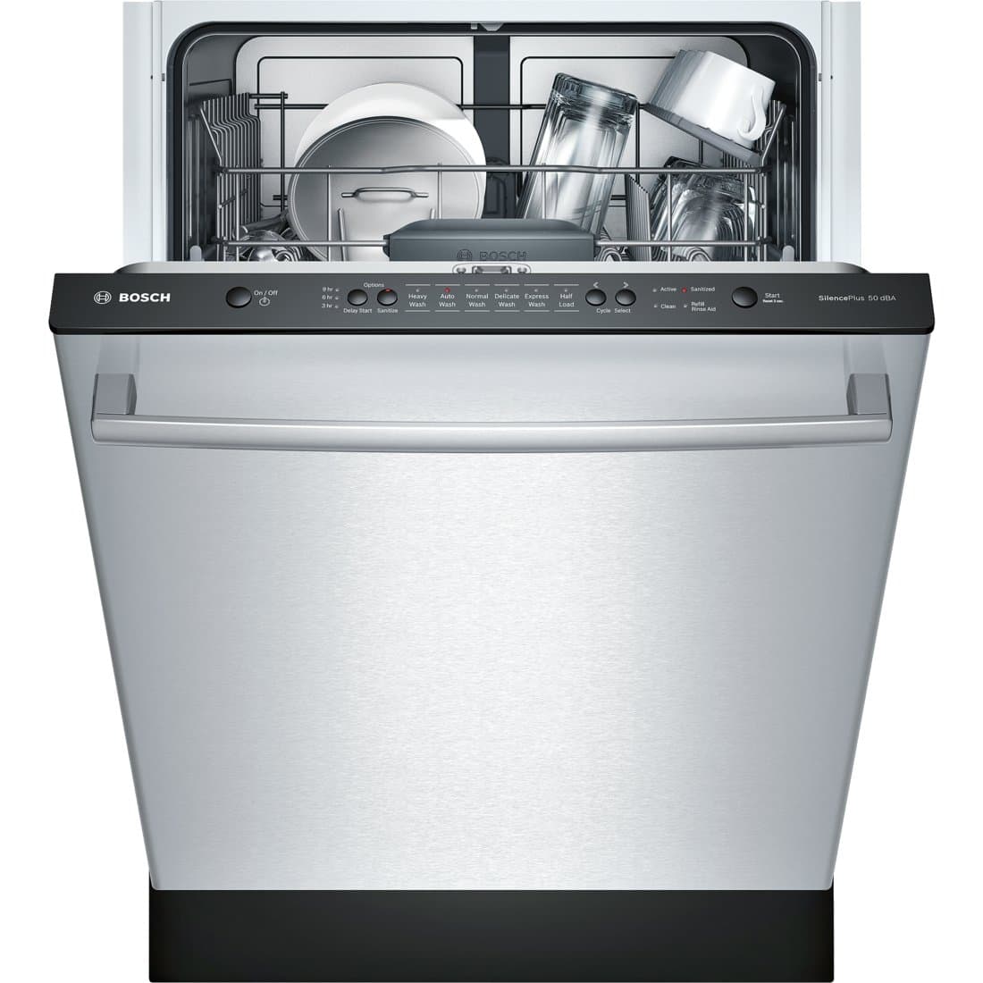 Bosch SHX3AR75UC Ascenta 24" Stainless Steel Fully Integrated Dishwasher - Energy Star