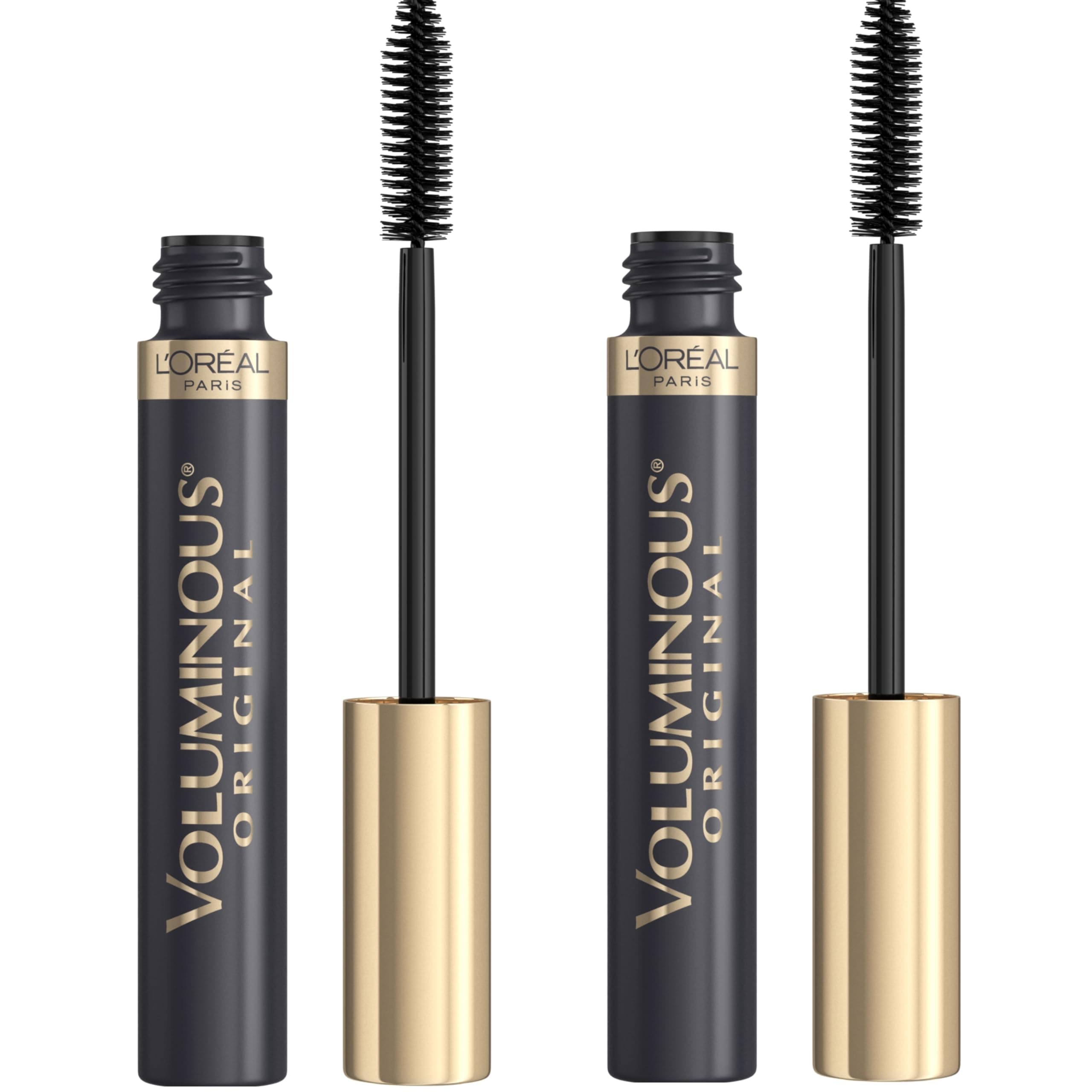 L’Oréal Paris L'Oreal Makeup Voluminous Original Mascara, Blackest Black, 0.28 Fl Oz (Pack of 2)