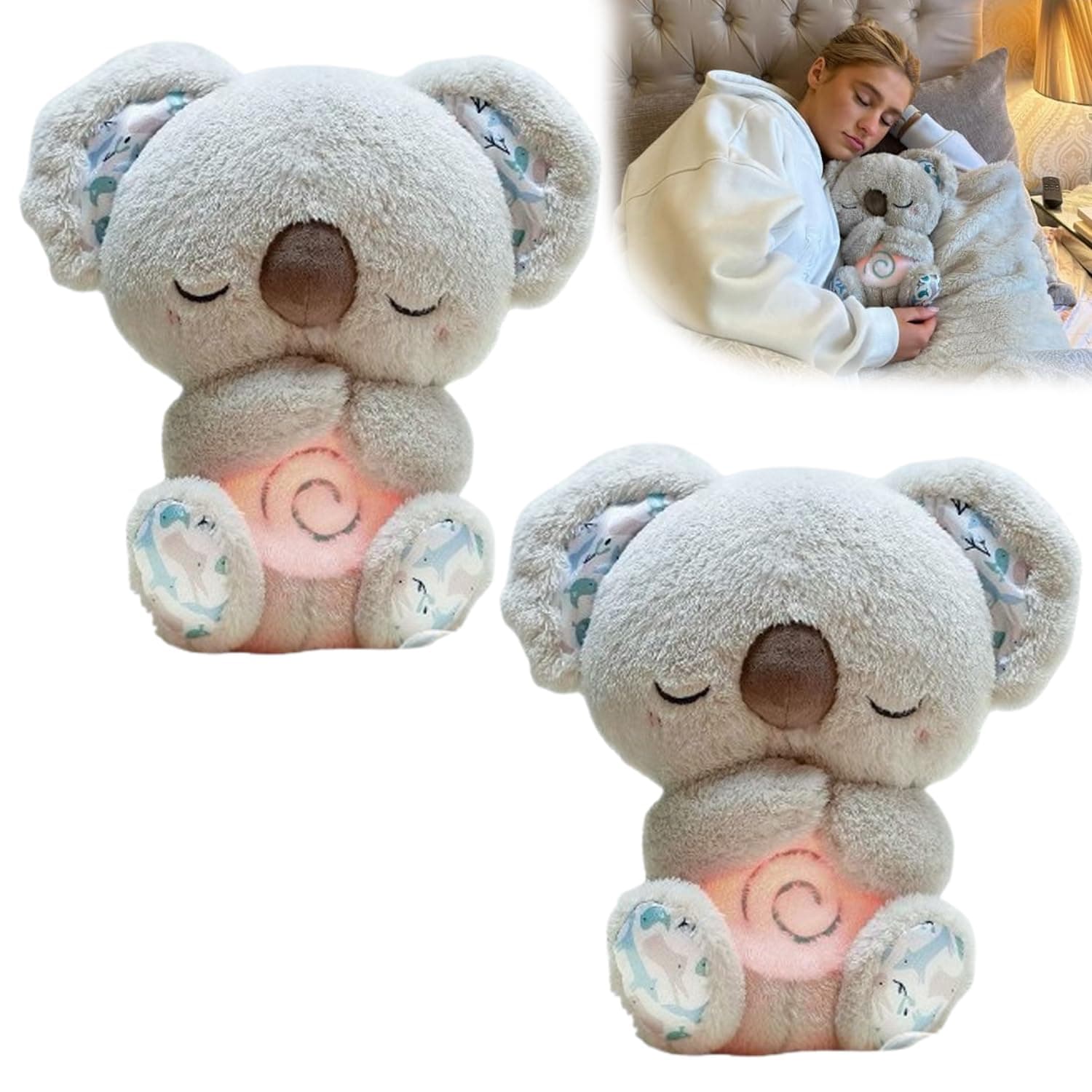 Soul Hugs Soothing Koala, Arrily Calming Otter, Arrily Anxiety Otter, Restotter Anxiety Relief Otter, Evoraco Soothing Koala, Evora Anxiety Relief Koala, Restotter Calming Sleep Otter (Gray*2)
