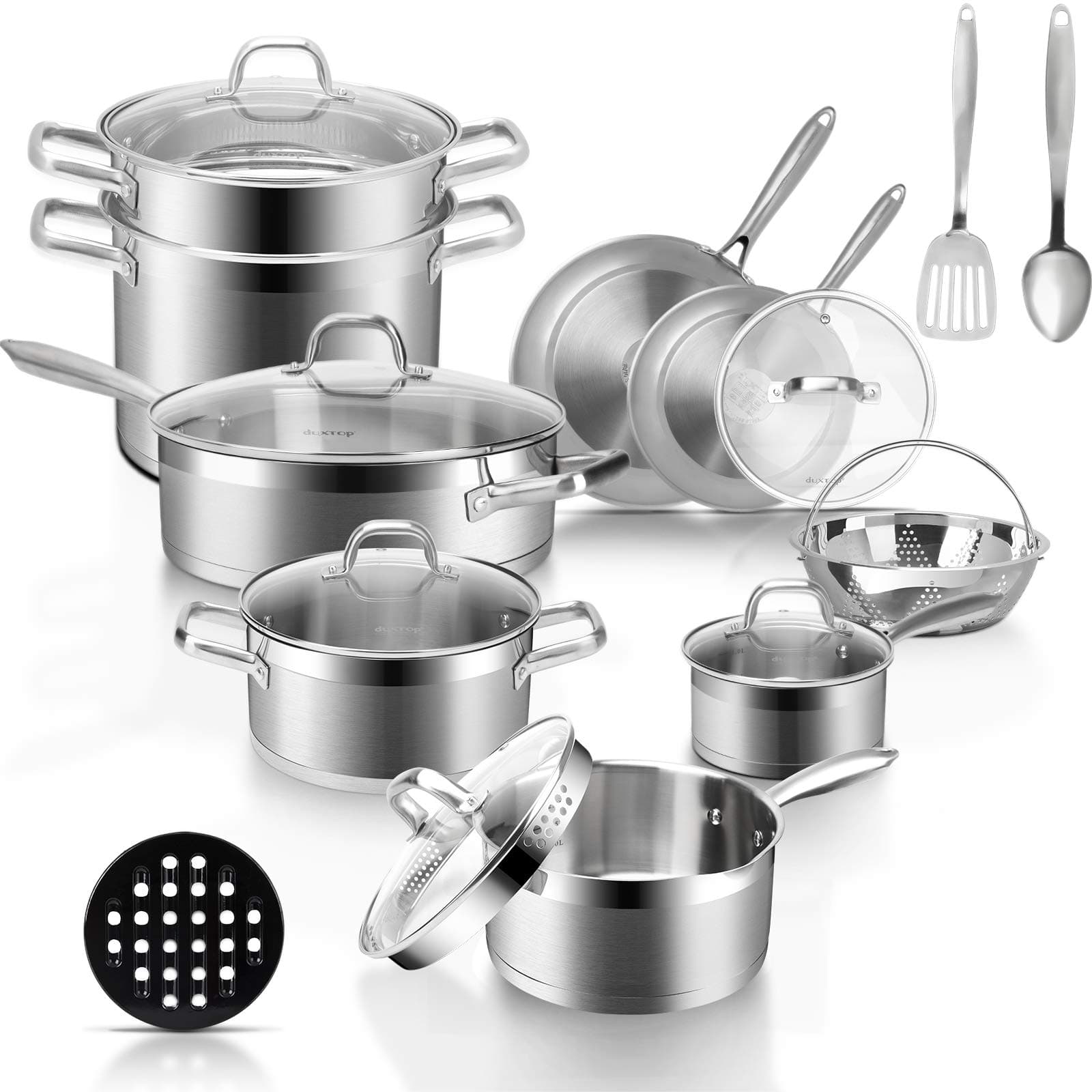 Duxtop 18PC Professional Stainless Steel Cookware Set