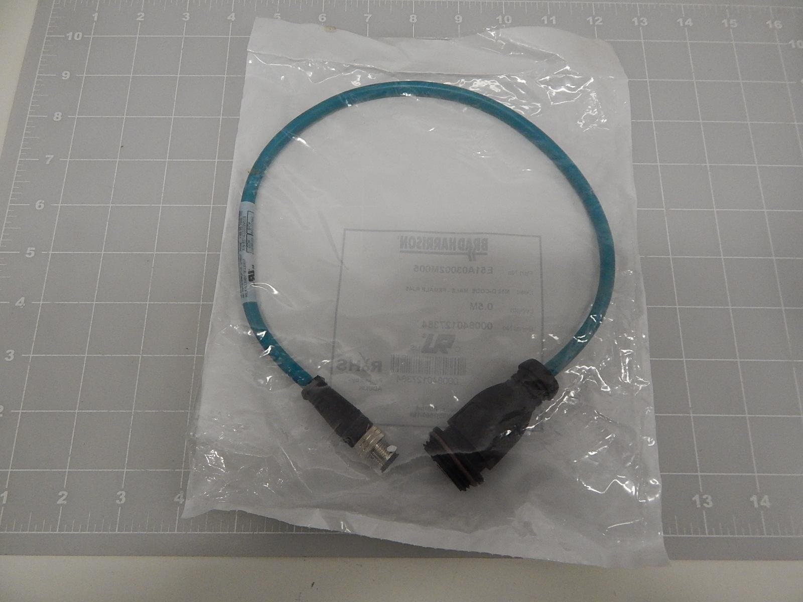 Brad HarrisonE51A03002M005 M12 D-Code Male - Female RJ45 T60671
