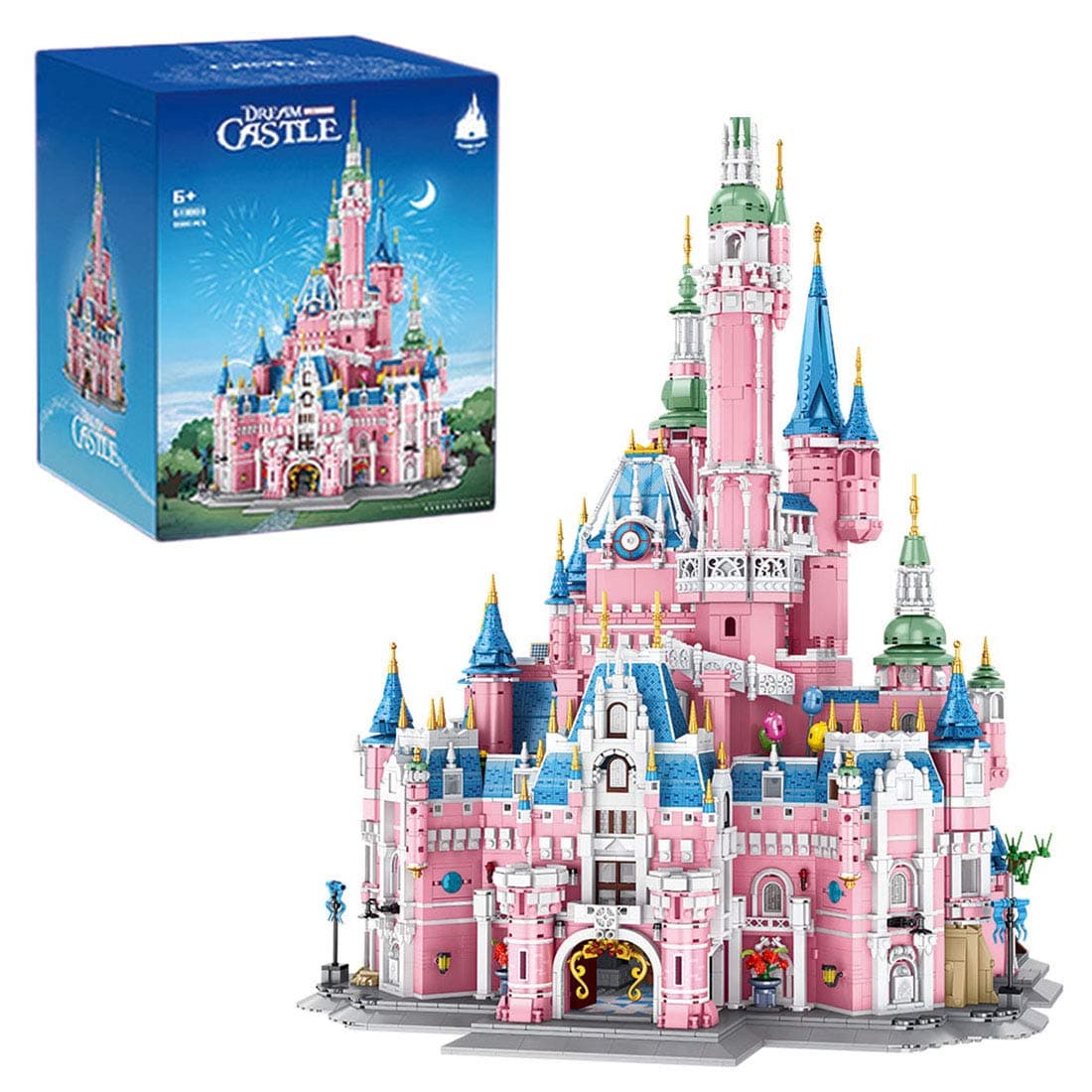 KOAEY Princess Castle Construction Kit, 10068 Piece Dream Castle Building Game for Girls Compatible with Lego