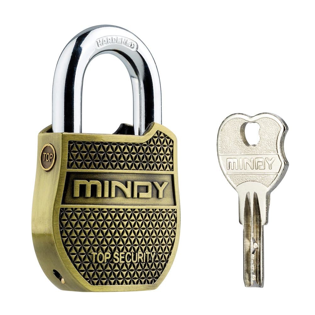 Mindy Heavy Duty Padlock with Keys Fashion Look Security lock, A8-40