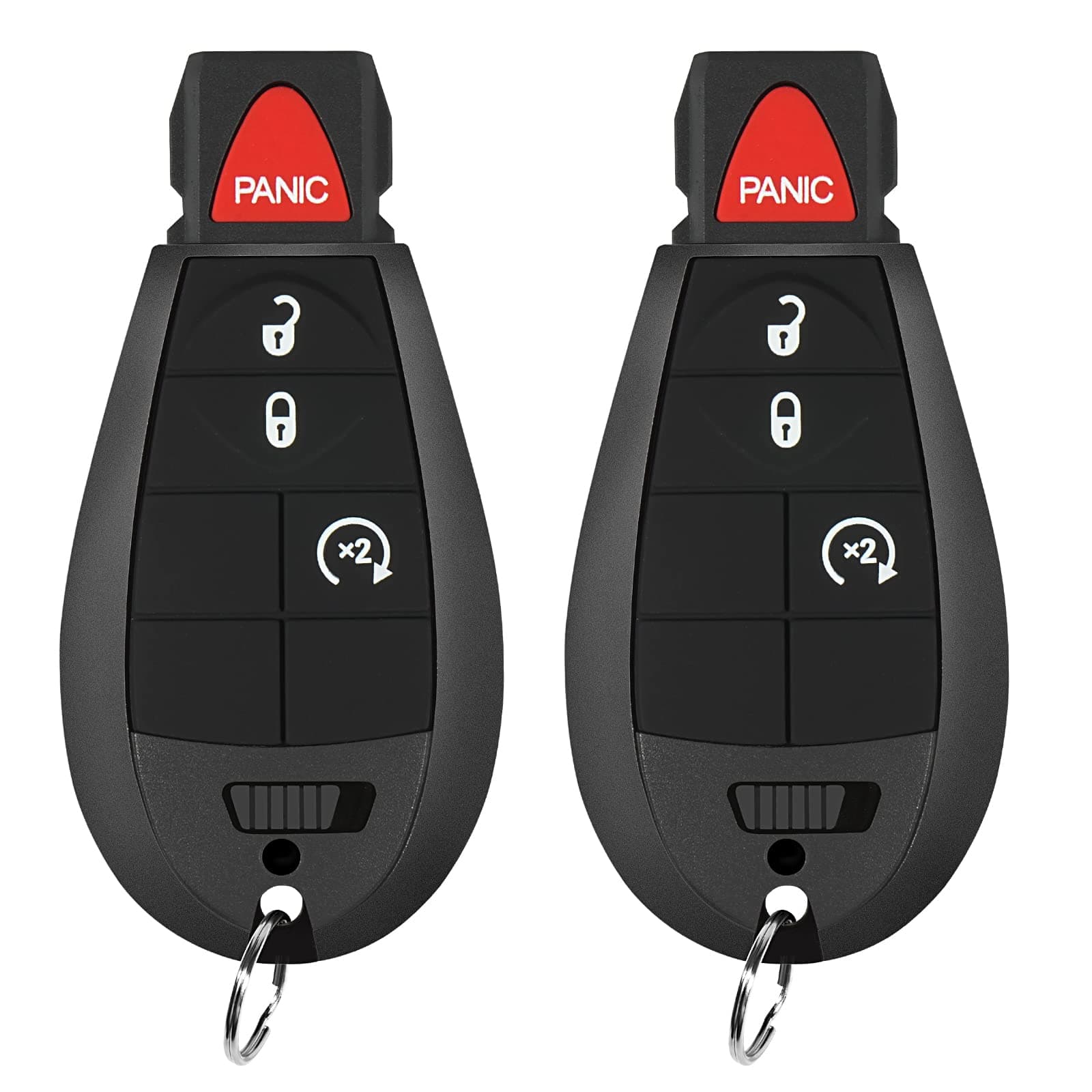 4 Button Key Fob Compatible for 2013 2014 2015 2016 2017 2018 Dodge Ram 1500 2500 3500 Keyless Entry Remote Replacement for GQ4-53T