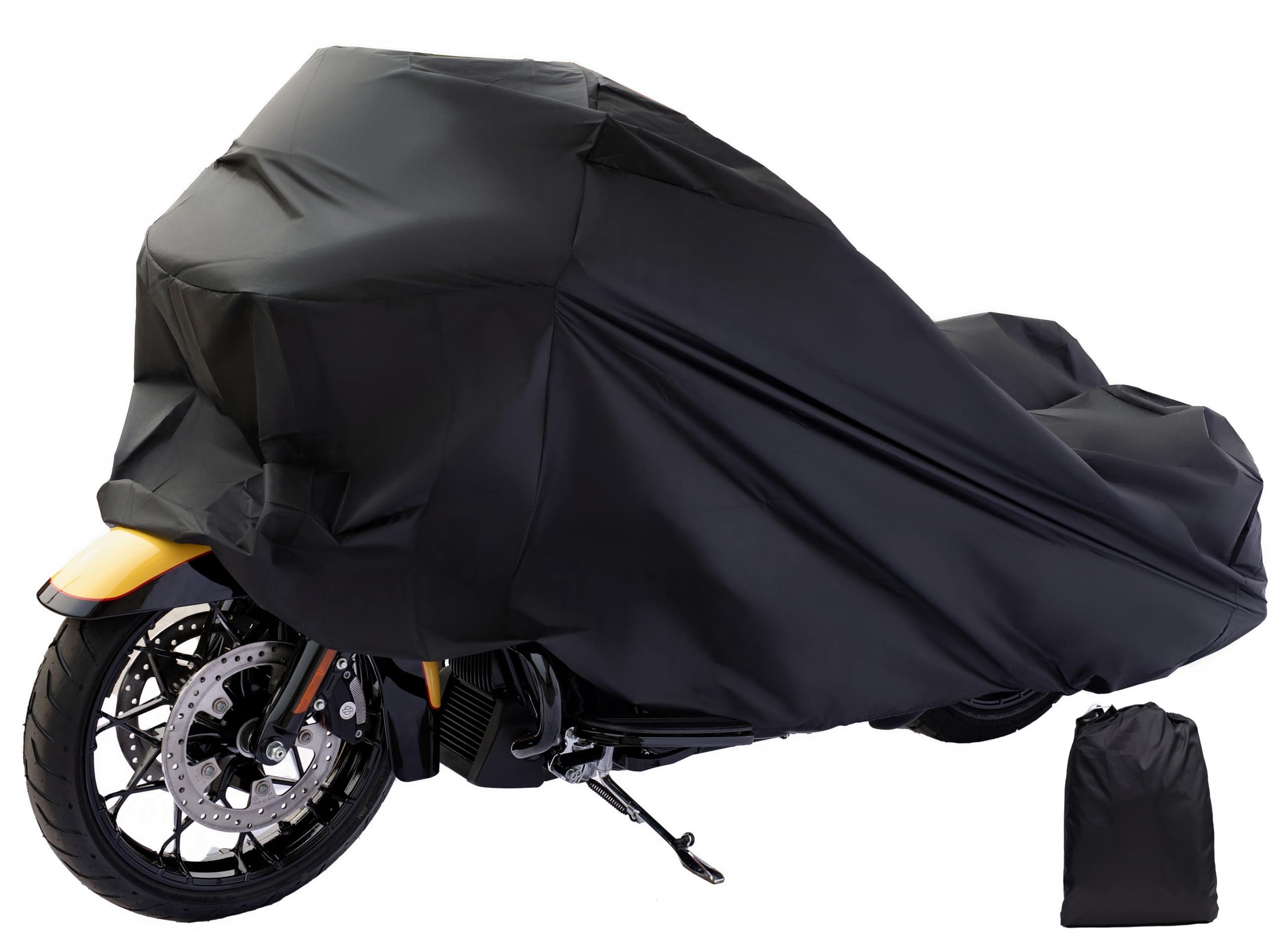 Motorcycle Cover Waterproof Outdoor with Lock-Holes & Storage Bag Fits up to 104" Yamaha Honda Harley Suzuki Waterproof Durable