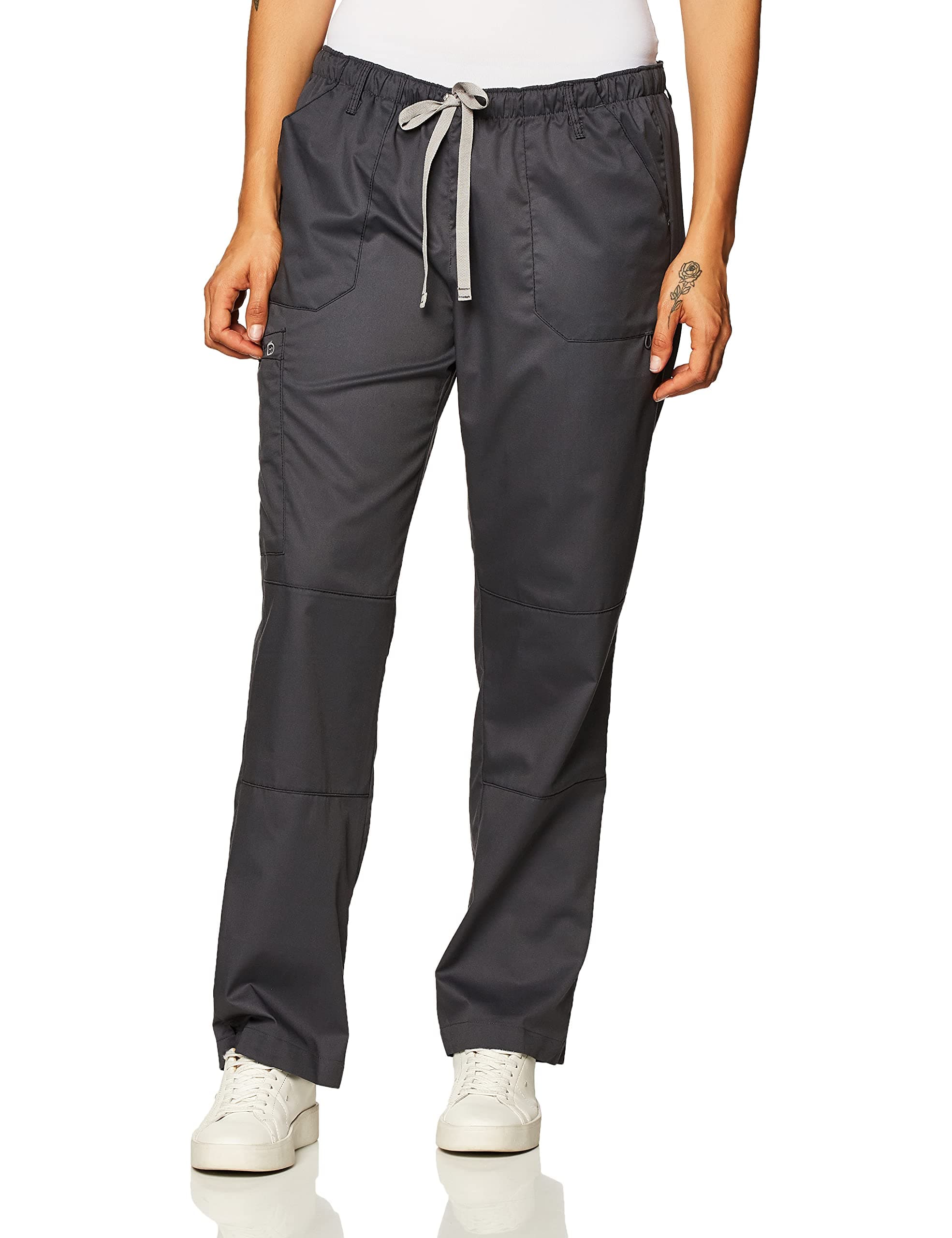 WonderWink Women's Petite-Plus-Size Wonderwork Straight Leg Cargo Scrub Pant