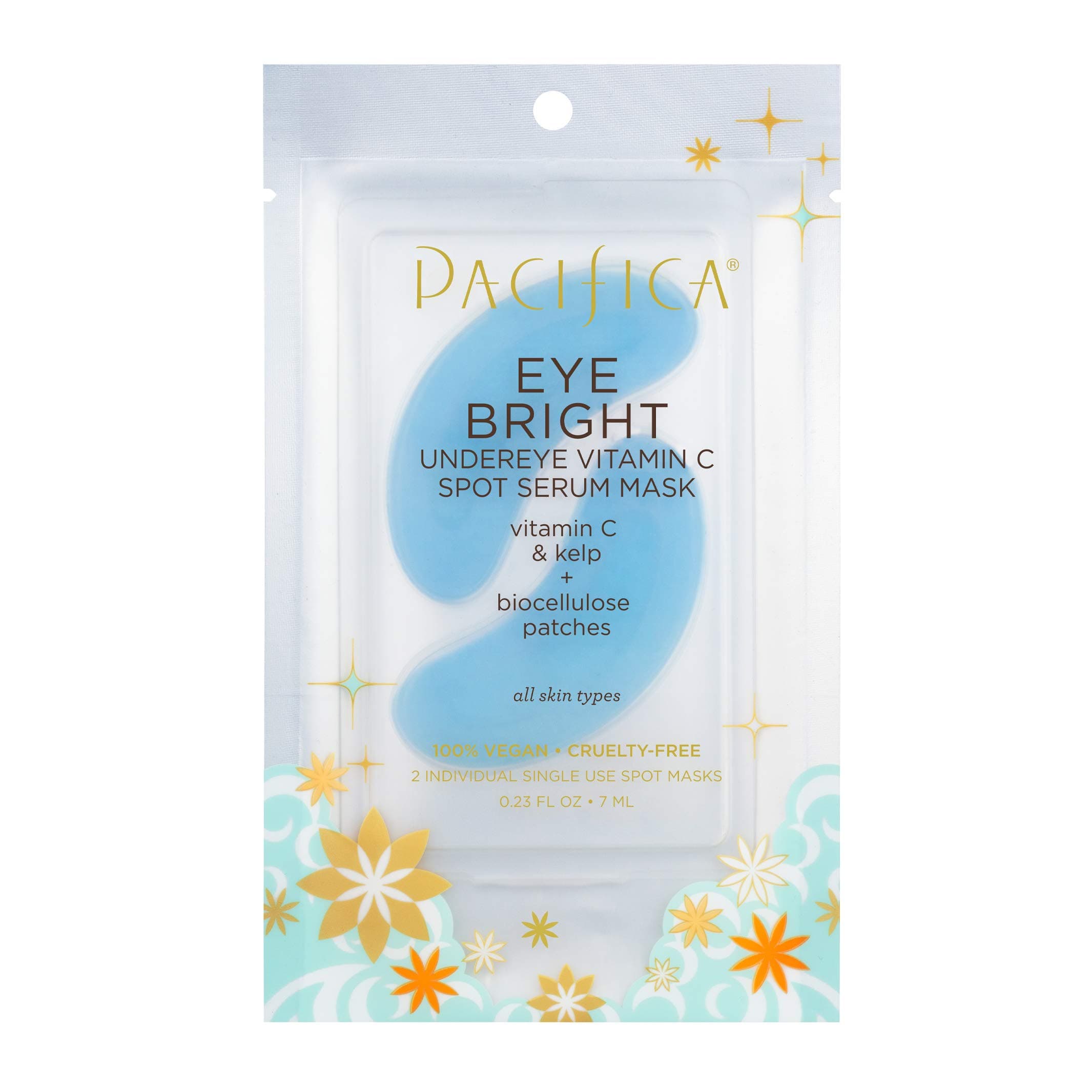 PacificaEye Bright Undereye Vitamin C Spot Serum Mask For Unisex 0.23 Oz