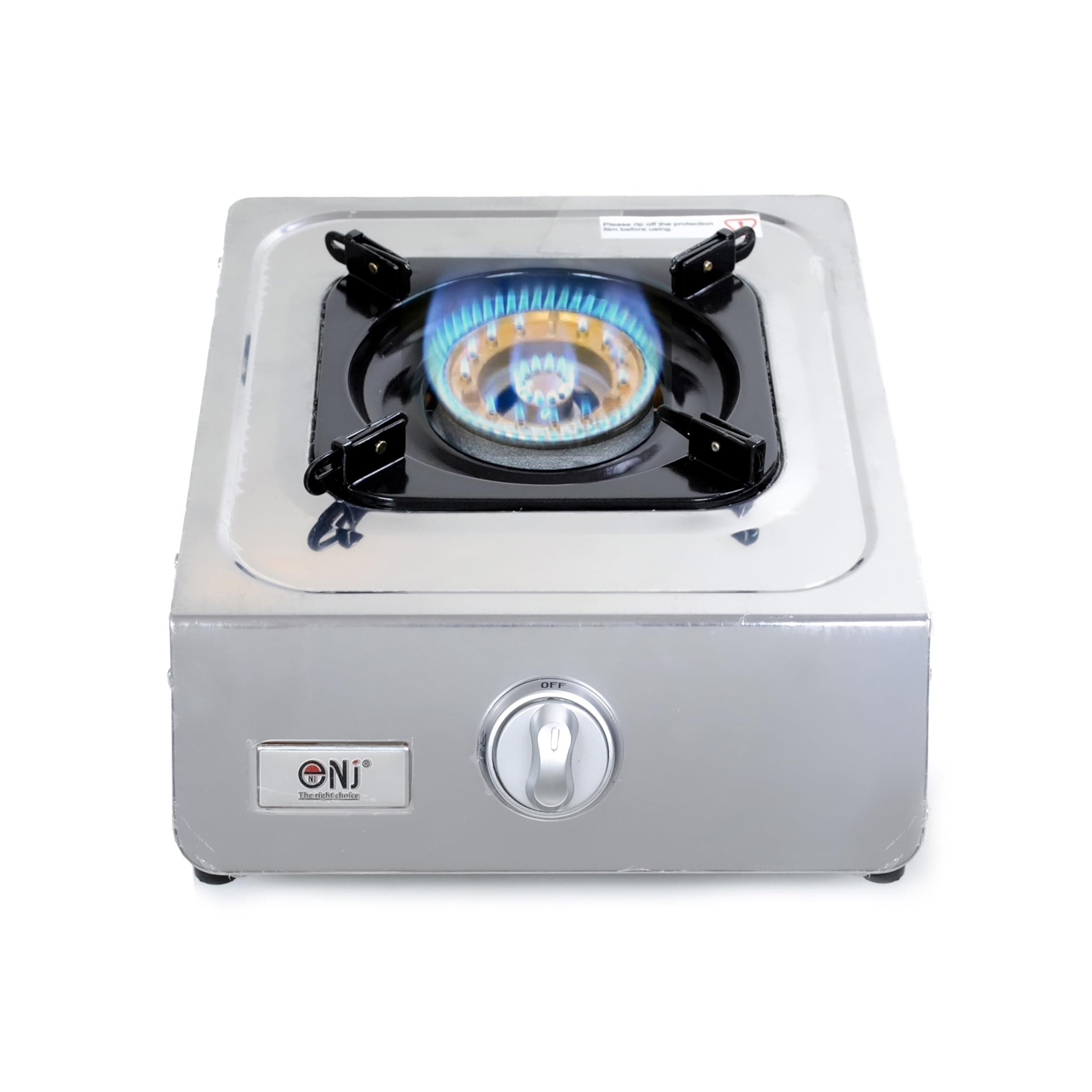 NGB-100 Camping Stove - Portable Gas Cooker Single Wok Burner Ring LPG Gas Hob Tabletop for Outdoor use Stainless Steel Auto Ignition Whirlwind Energy Saving Technology 3.8kW