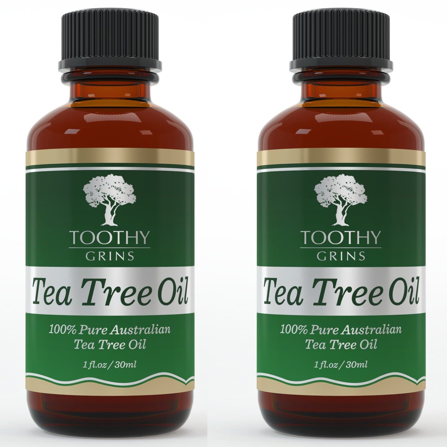 Toothy Grins Tea Tree Oil ~ Pure 100% Australian - 1 Ounce (30 Ml) of Premium & Pure Essential Tea Tree Oil - The Best No Smear Label - with Guaranty (2)