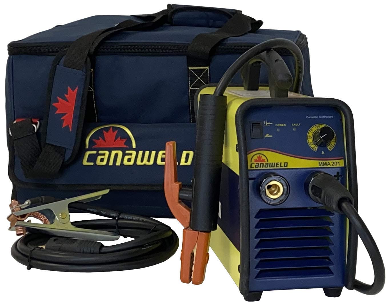 CANAWELD Arc Welding Stick Welder MMA 201 MADE IN CANADA 200 Amp TIG Welder (LIFT) Weld up to electrode #4 IGBT Inverter Lightweight 220V(150 A @%100 Duty Cycle) Generator compatibale (MMA 201)