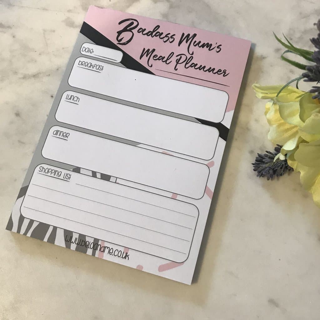 Badass Mum’s Meal Planner Pad