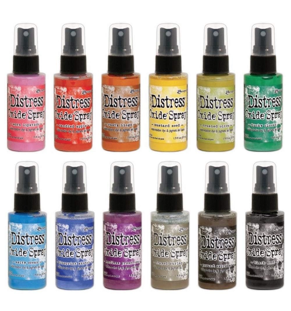 Set of 12 Tim Holtz Distress Oxide Sprays - Set Three (Summer 2019)