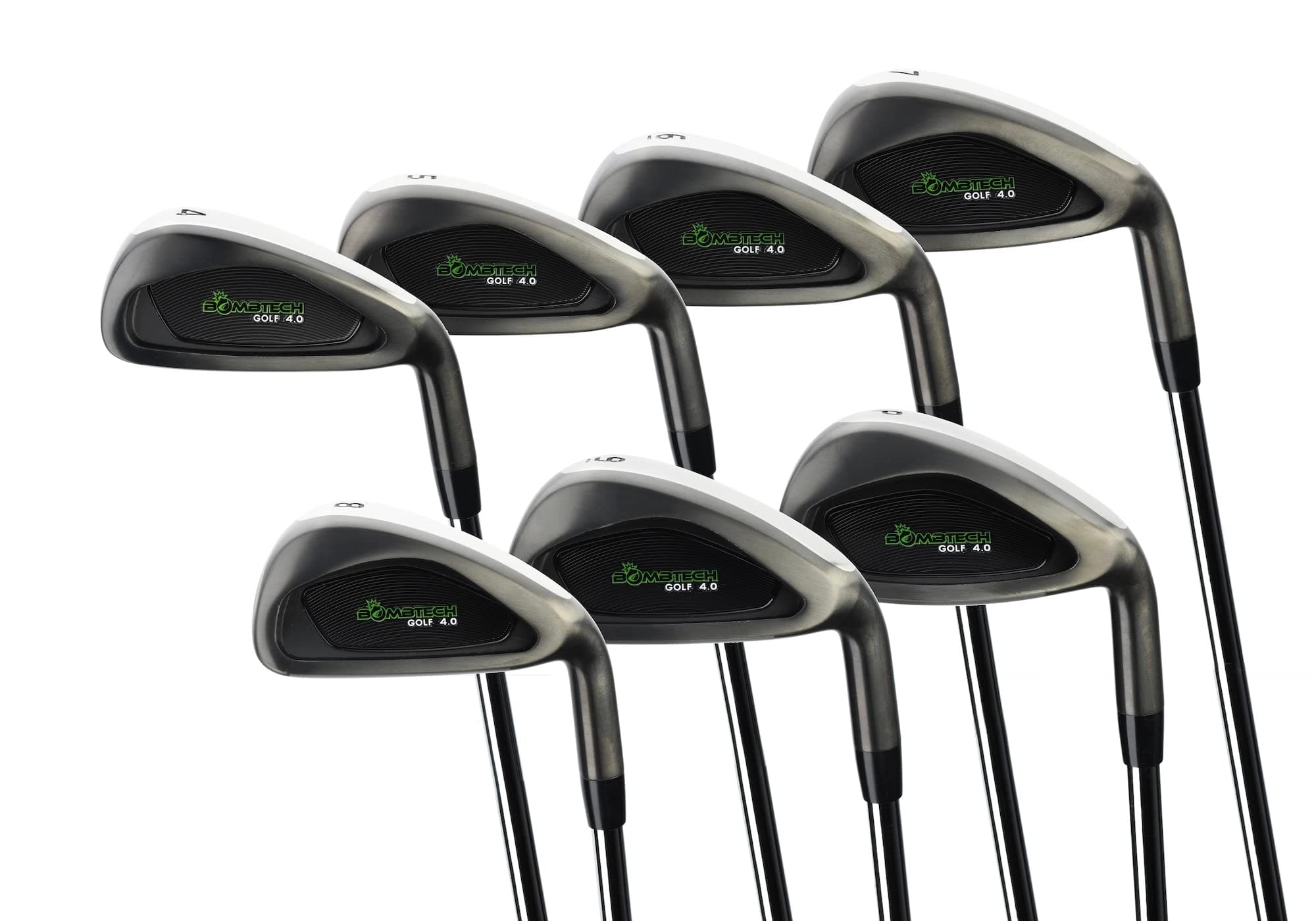 BombTech Golf - Premium Golf 4.0 Iron Set - Right-Handed Irons Include 4, 5, 6, 7, 8, 9, PW - Easy to Hit Golf Irons