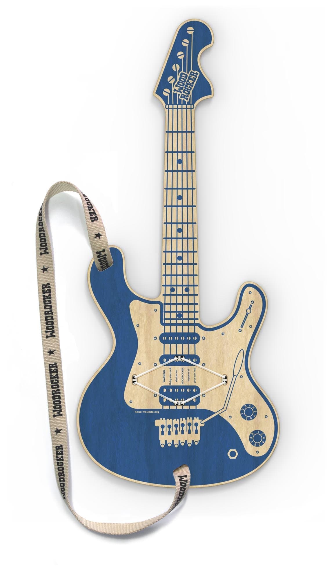 Neue Freunde Woodrocker Gitar, blue