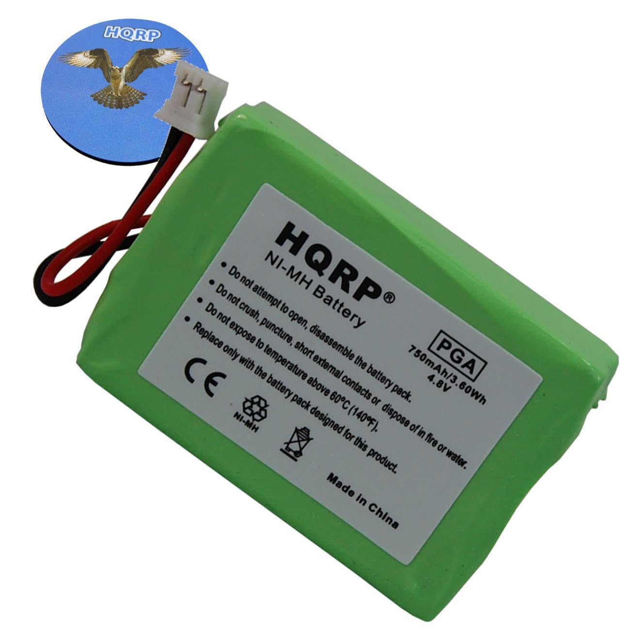 HQRP Battery for Sportdog SportHunter 1200 model SD-1200 / SR200-IM/SWR/2 Remote Controlled Dog Training Collar Receiver + HQRP Coaster