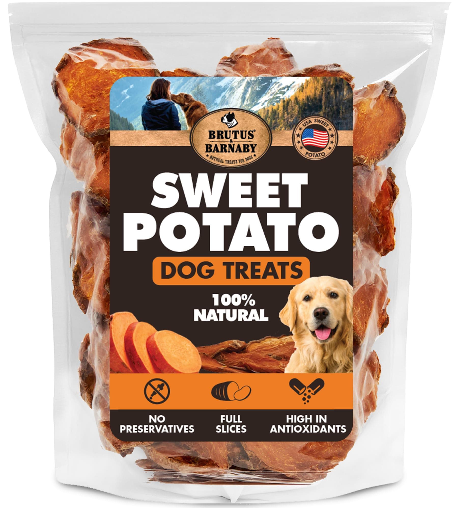 - Sweet Potato Dog Treats – Support Sensitive Stomachs with USA-Grown, Hypoallergenic Treats That Smell as Good as They Taste