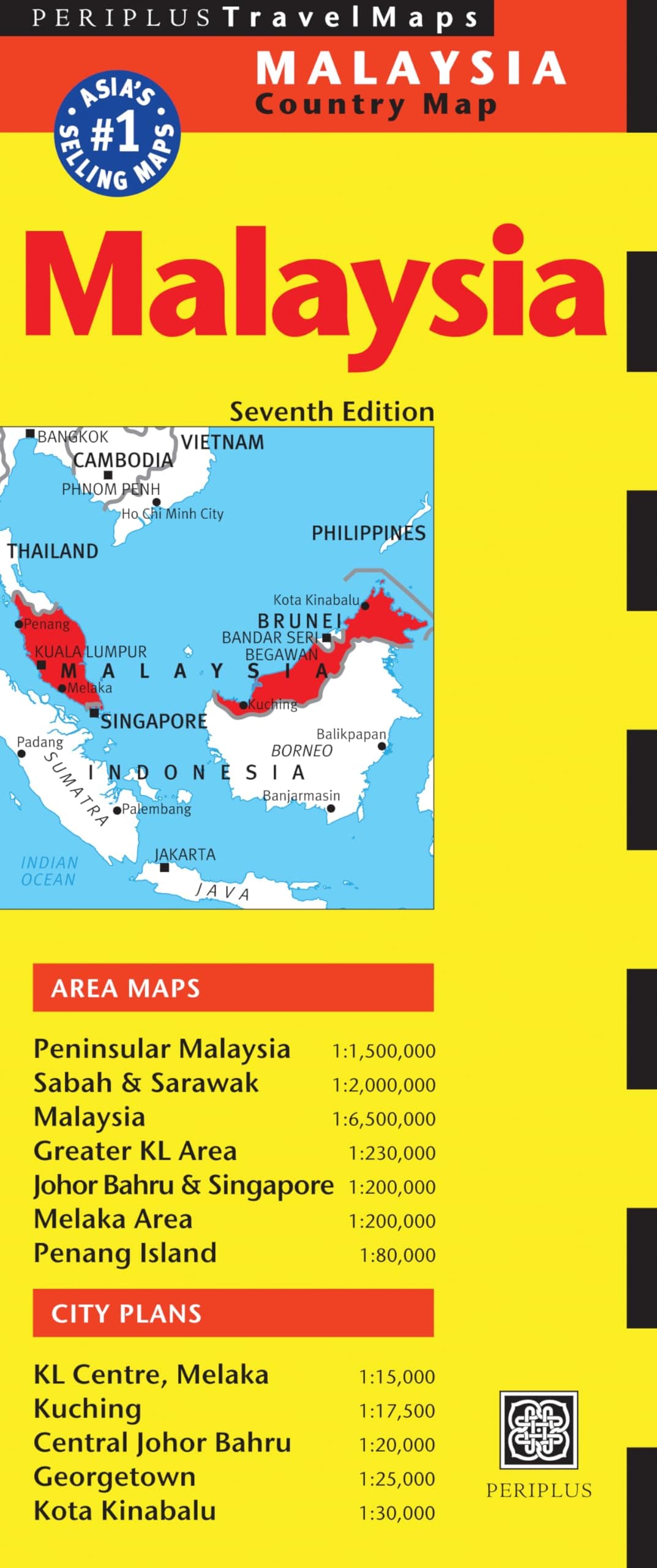 Malaysia Travel Map Seventh Edition (Periplus Travel Maps)