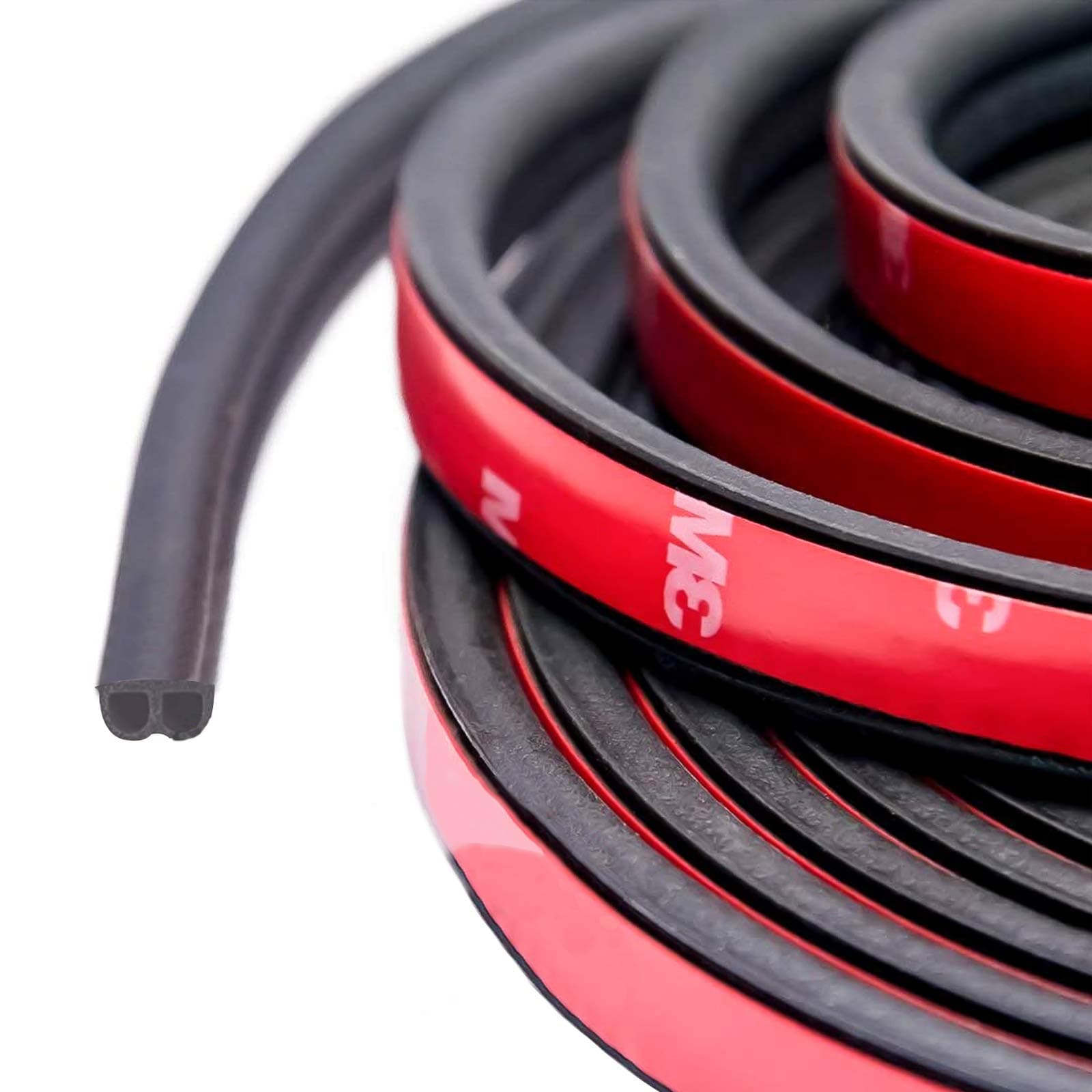 – Car Door Edge Guard(16ft/5M), Universal B Shape Rubber Seal Strip Trim Automotive Self Adhesive Weatherstrip for Window Door Protector Soundproofing Noise Insulation