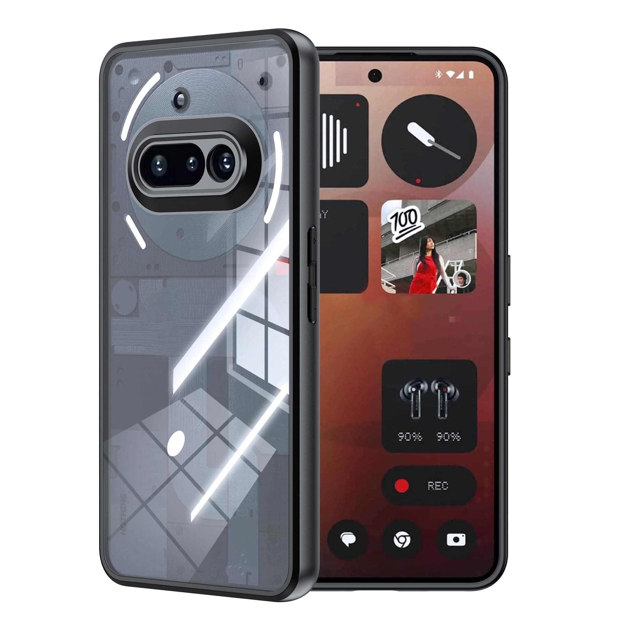 for Nothing Phone (3a) Case,high qualit,PC Material,Scratch Resistant,FlexibleFull Protection,Anti-Skid