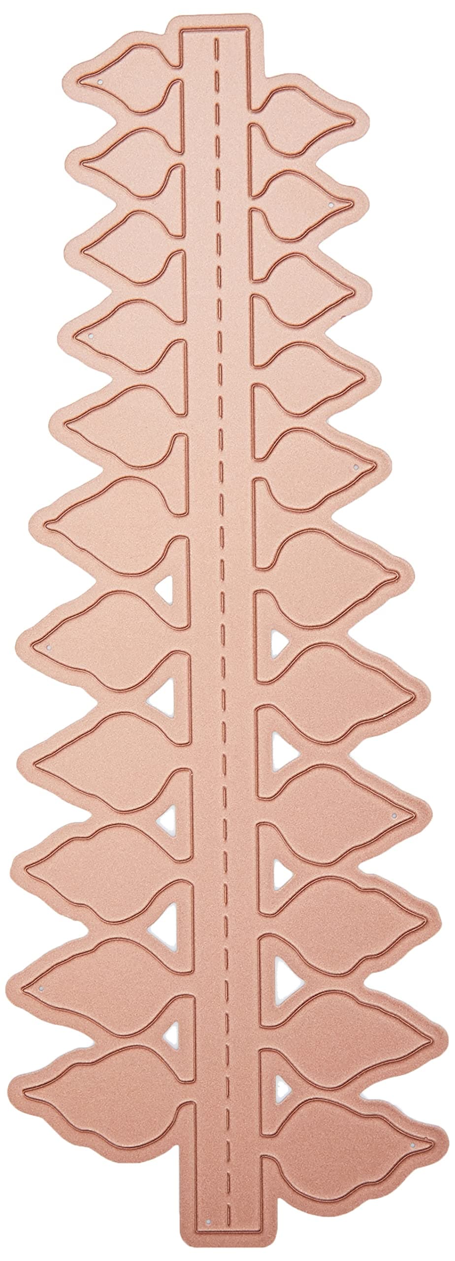 Folding Die-Poinsettia (Large), Metal, Brown, 25.8 x 11.2 x 0.5 cm