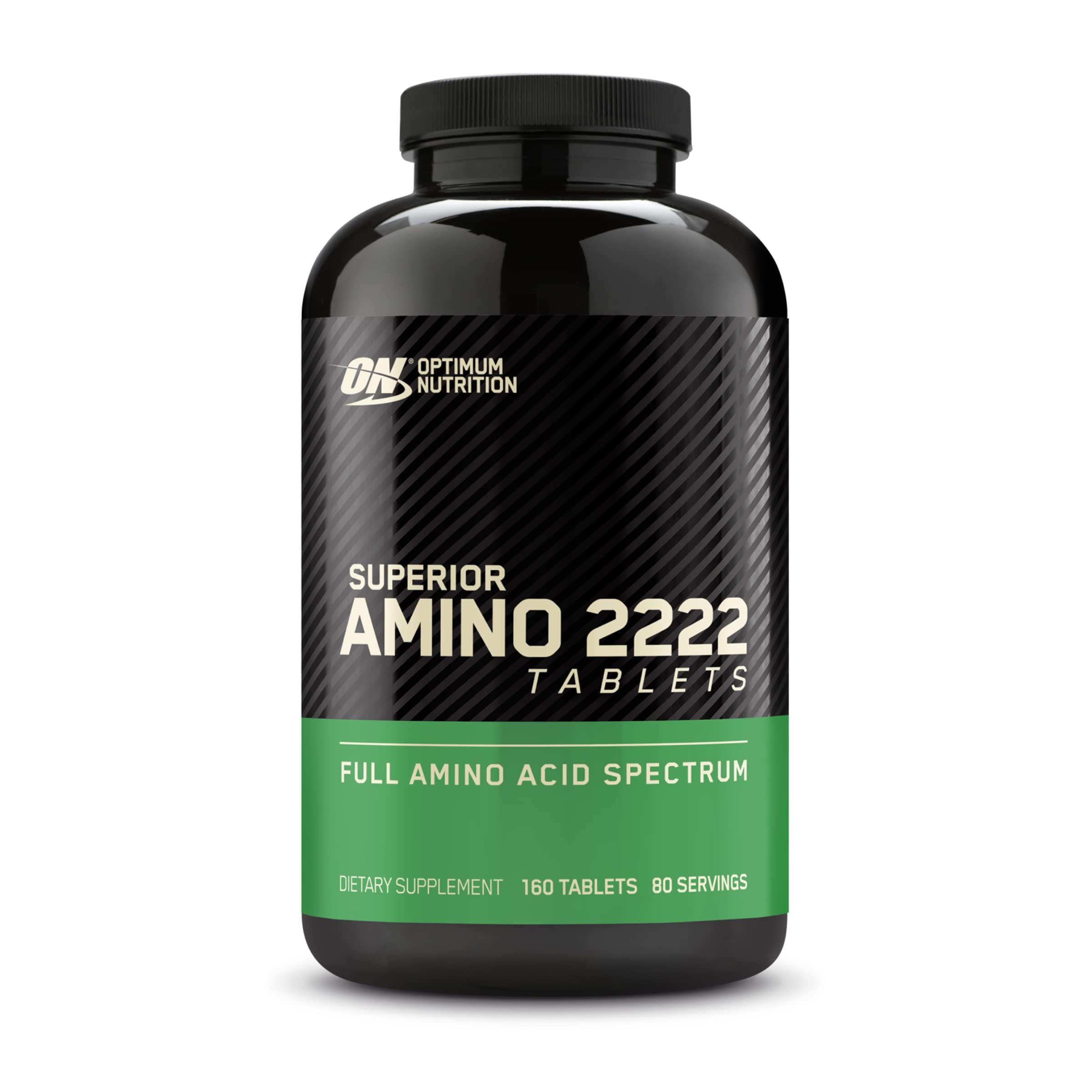 Optimum Nutrition (ON) Superior Amino 2222 Tablets, Complete Essential Amino Acids, EAAs to Maintain Muscle Tissue - 160 Tablets