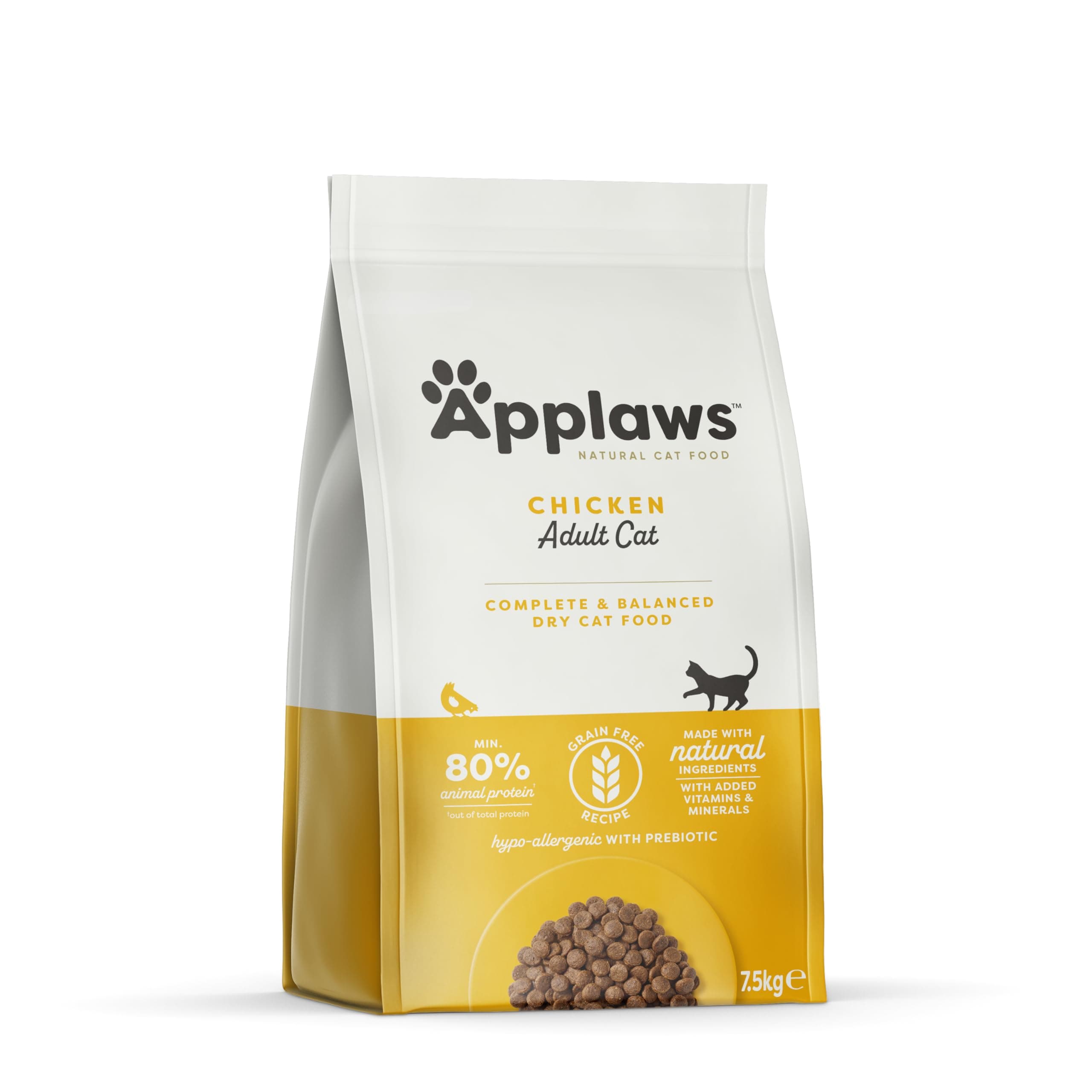 Applaws Complete Natural Dry Cat Food, Grain Free, Adult, Chicken, 7.5kg