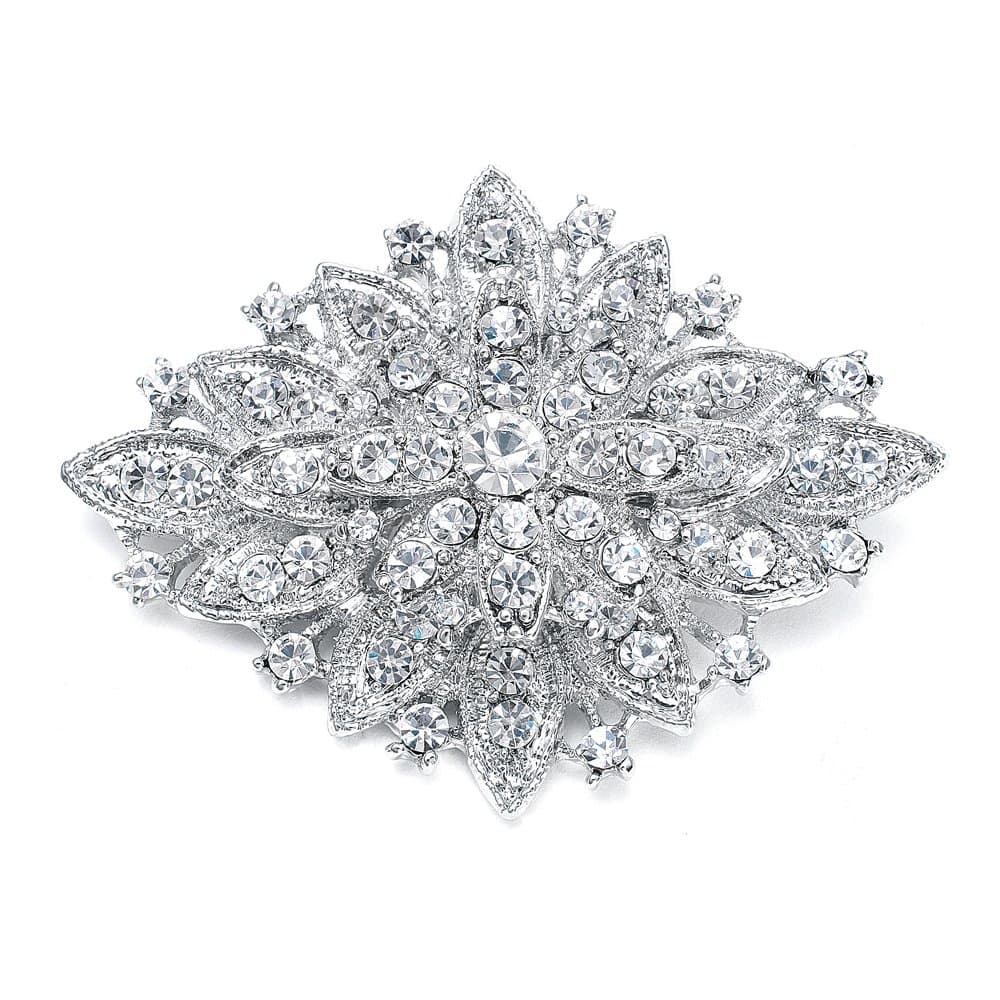 MariellVintage Wedding Jewelry Crystal Bridal Brooch Pin for Brides, Bridesmaids, Mother of the Bride