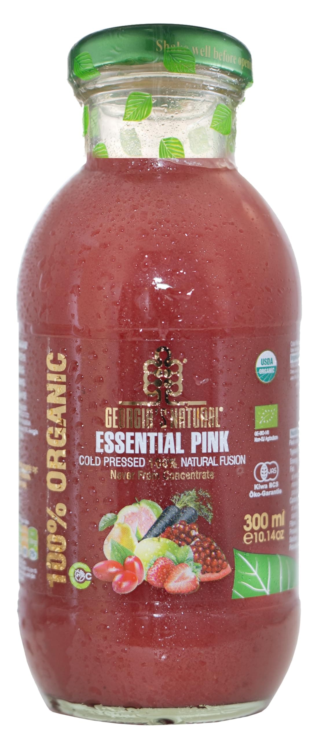 Georgia's Natural 100% Organic Cold Pressed Essential Pink Juice, 300 Ml