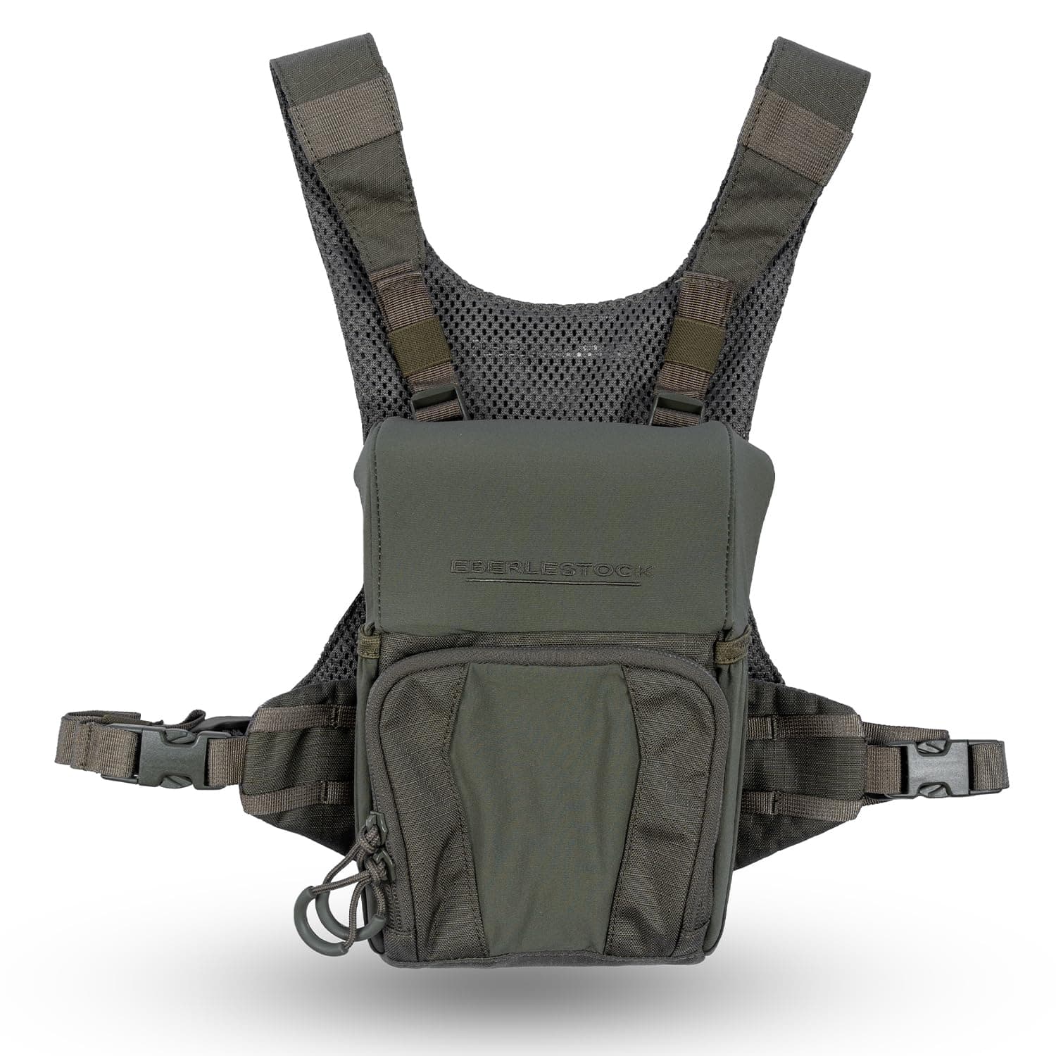Eberlestock Recon Modular Bino Pack - Advanced Binocular Harness System with Customizable Attachments - Military Green - Large