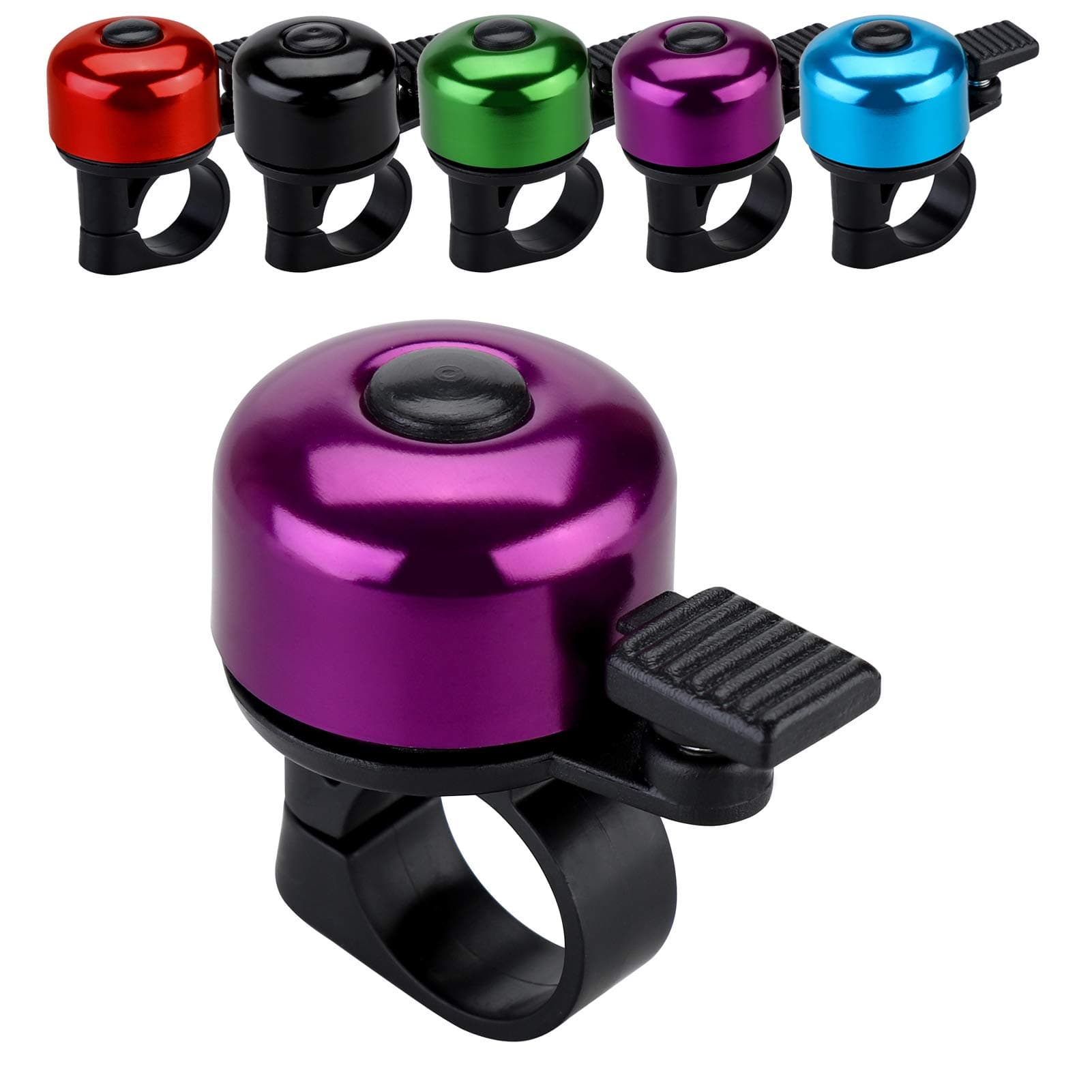 Bike Bell Bicycle Bell with Loud Crisp Clear Sound, Road and Mountain Bike Bell Adults Kids(8 colors)